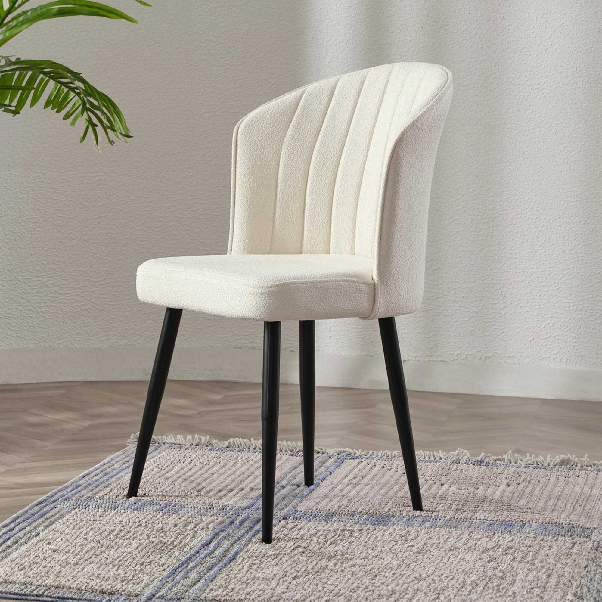 Stolička Rubi – Krémová/Čierna