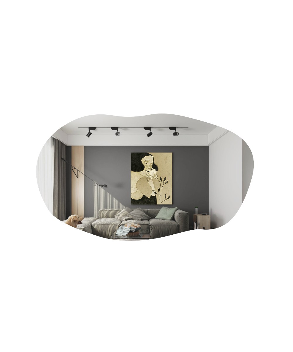 Zrkadlo Lossa – čierna