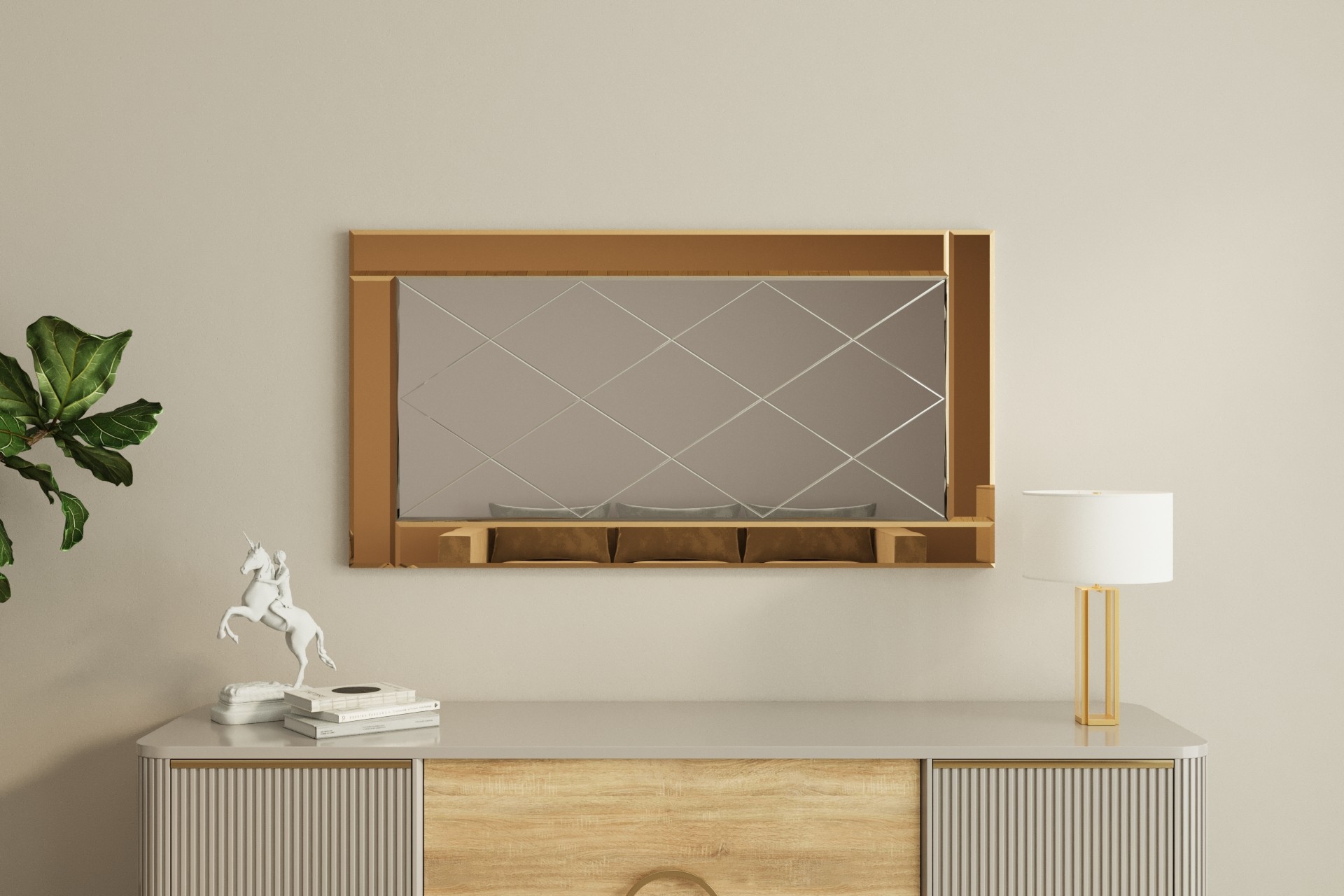 Zrcadlo PIERRE White v2 ASIRGROUP (foto 3)