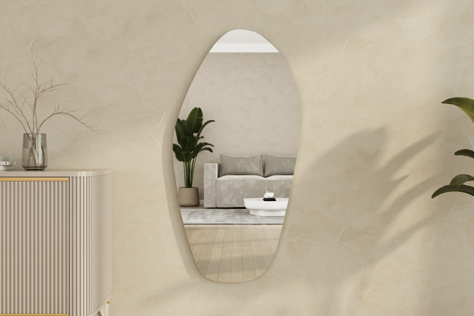 Zrkadlo Bella – čierna