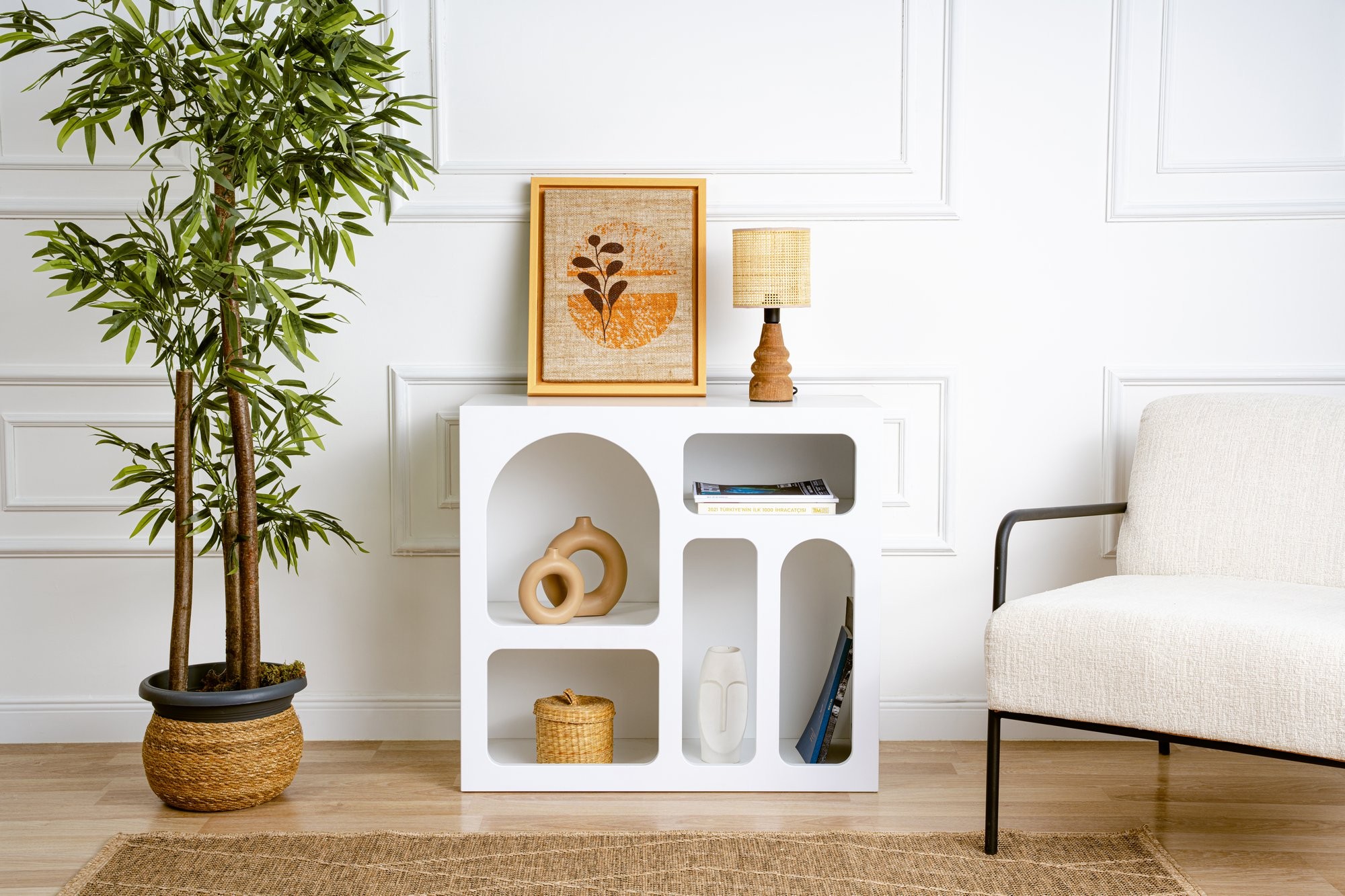 Polica Lessa – biela