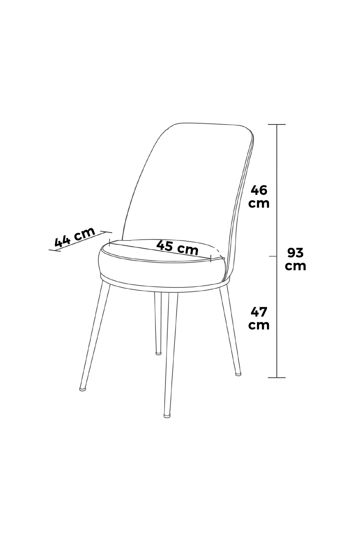 Stolička Pefa – Krémová/Zlatá