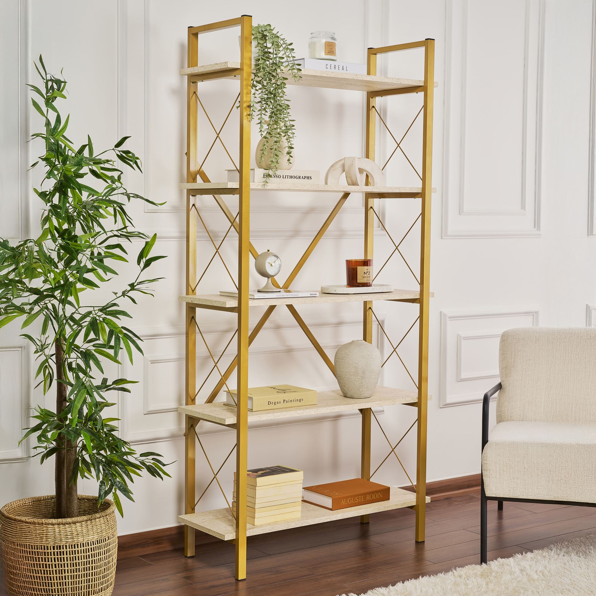 Elysian – travertín, zlatá