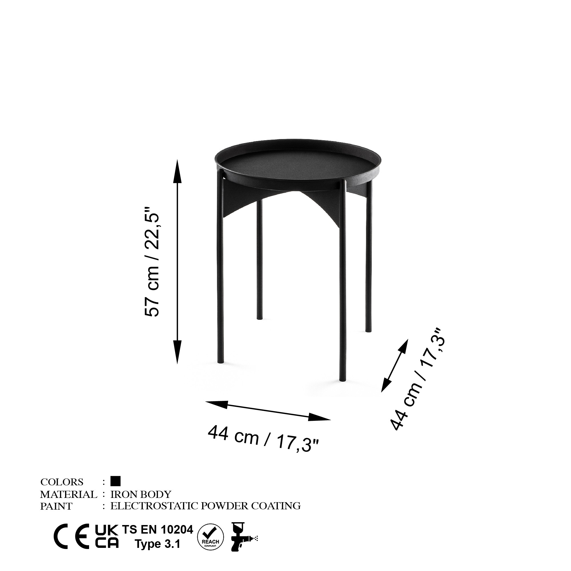 Konferenčný stolík Shb-002-A, čierna