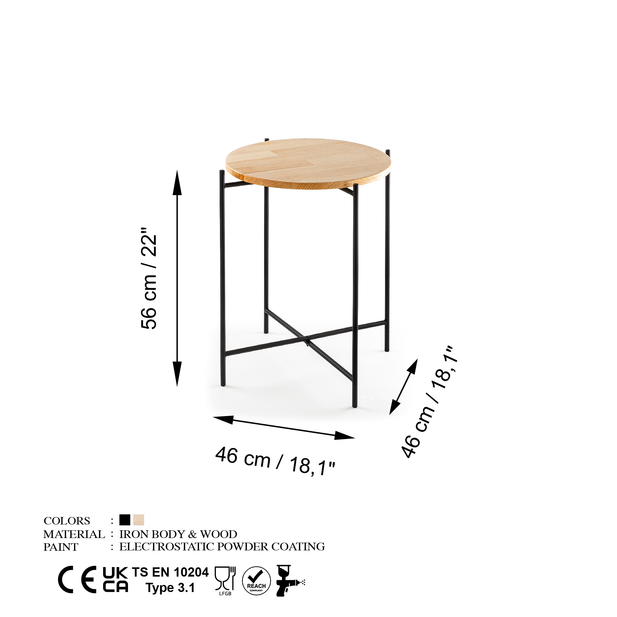 Konferenčný stolík Shb-004, dub/čierna
