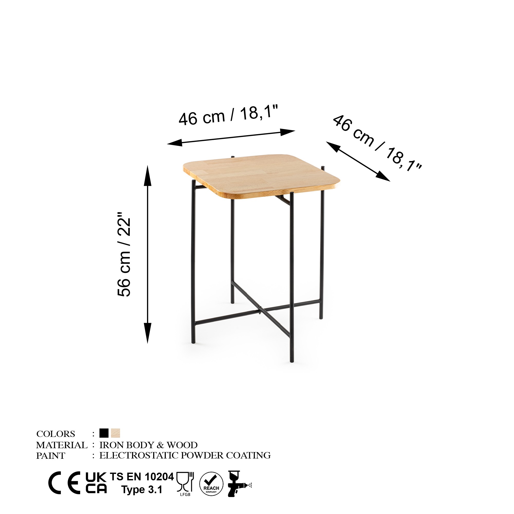 Konferenčný stolík Shb-005, dub/čierna