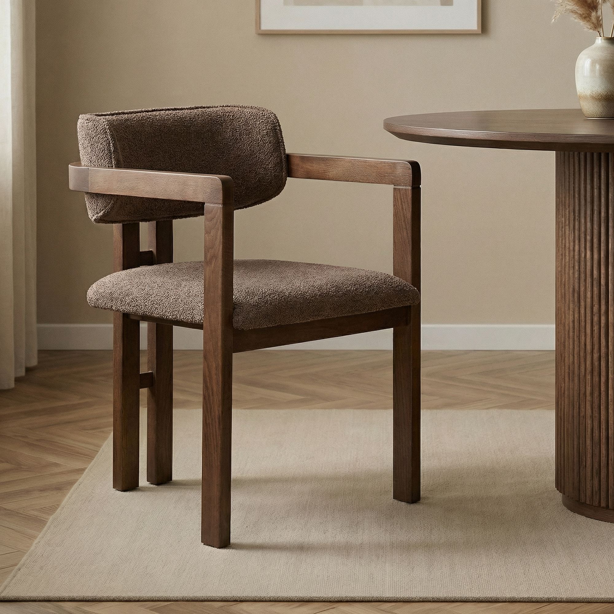 Stolička Toscana – hnedá/tmavý orech