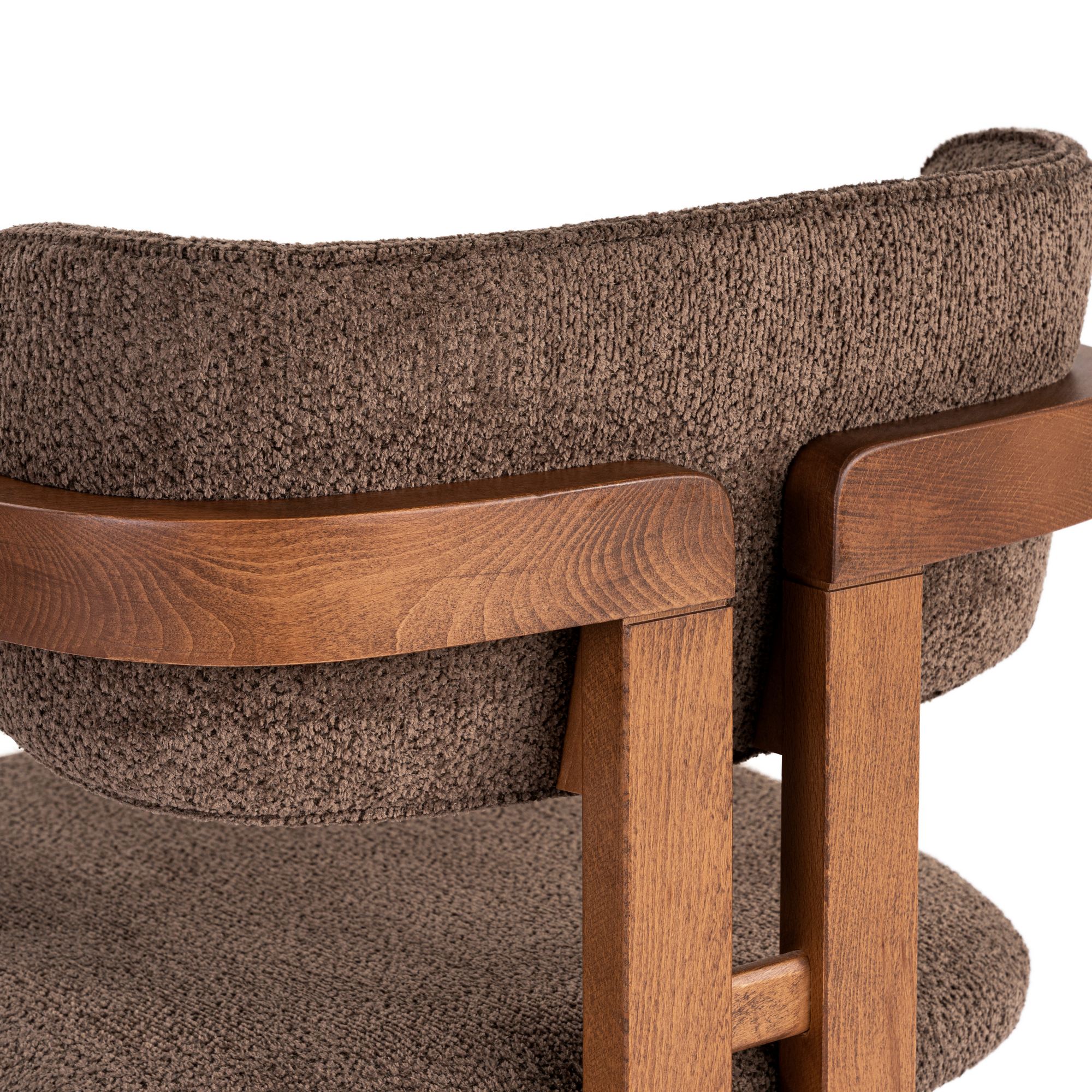 Stolička Toscana – hnedá/orech