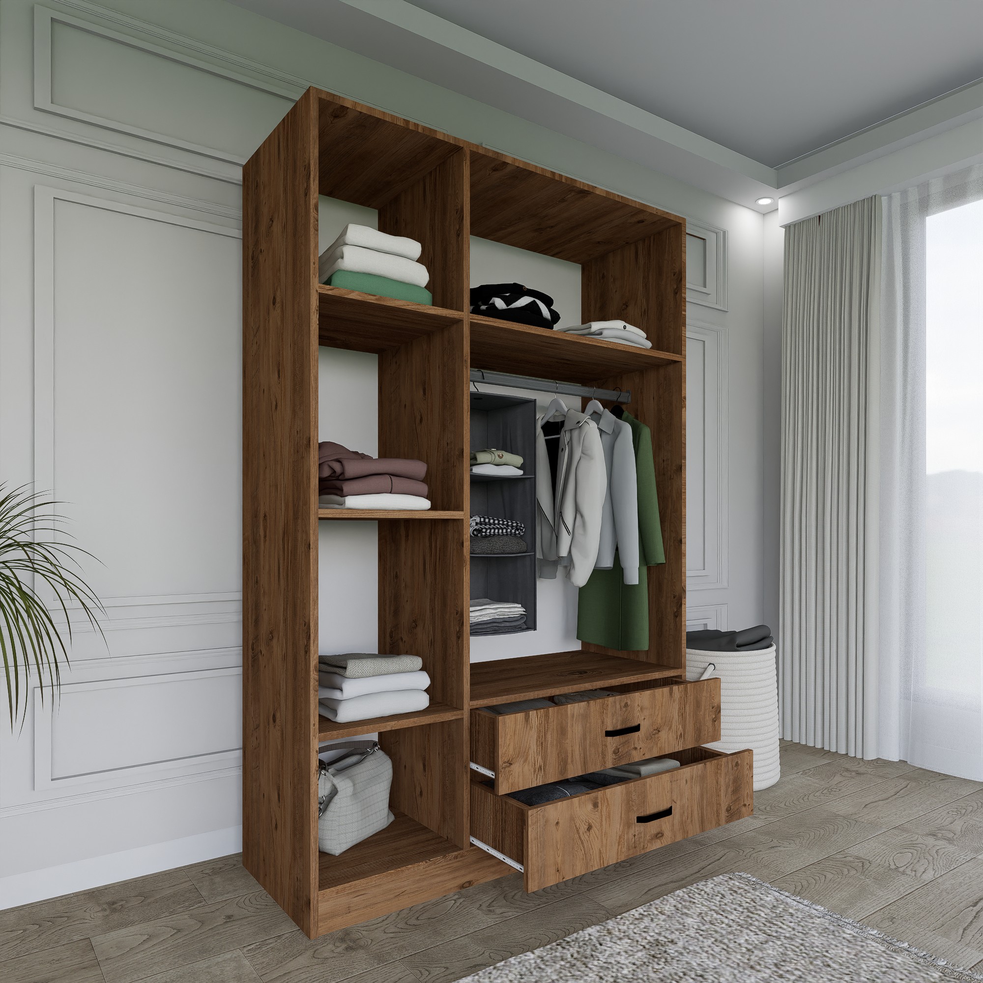 Šatní skříň YAMAN 1600-027 ASIRGROUP (foto 6)