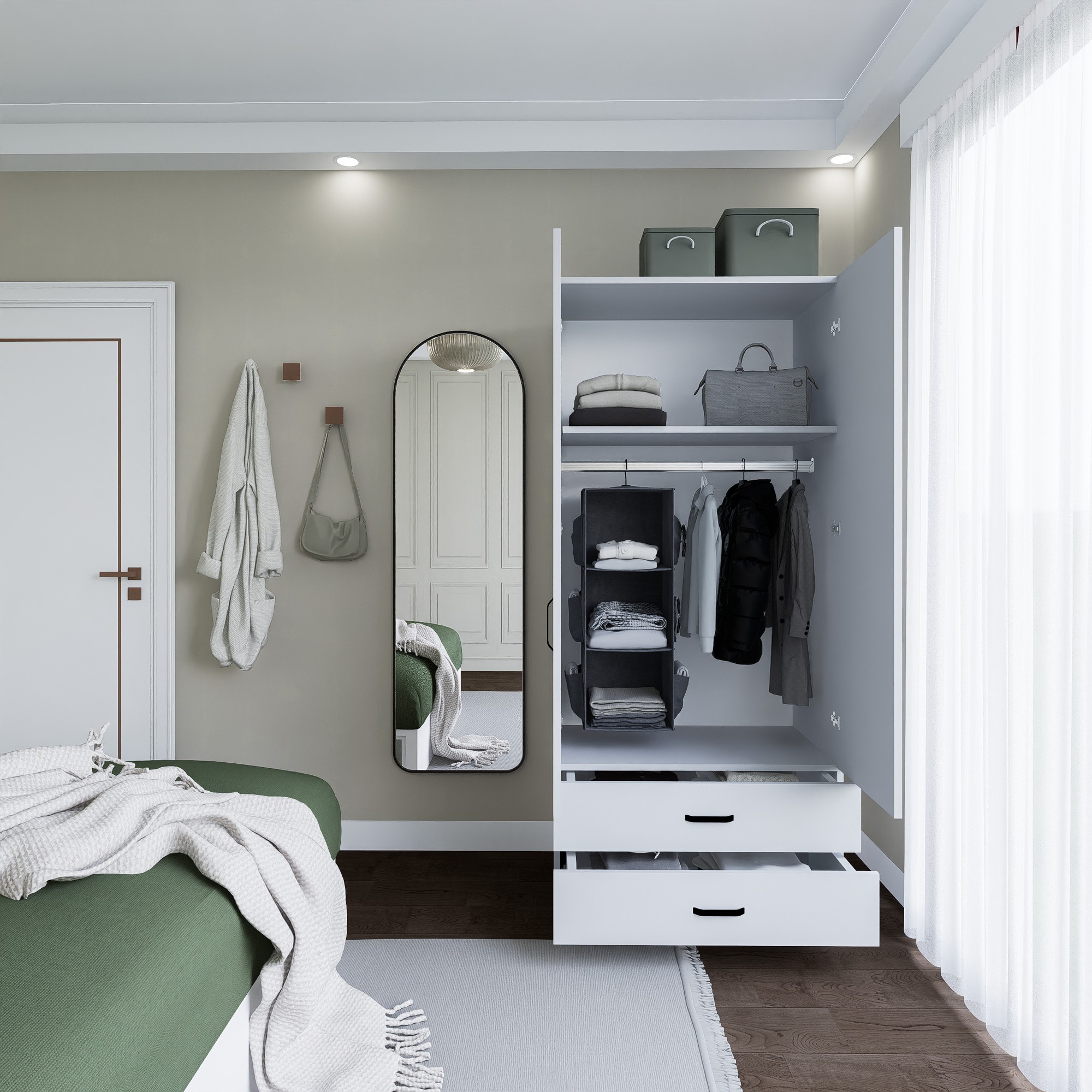 Šatní skříň YAMAN 1600-042 ASIRGROUP (foto 4)
