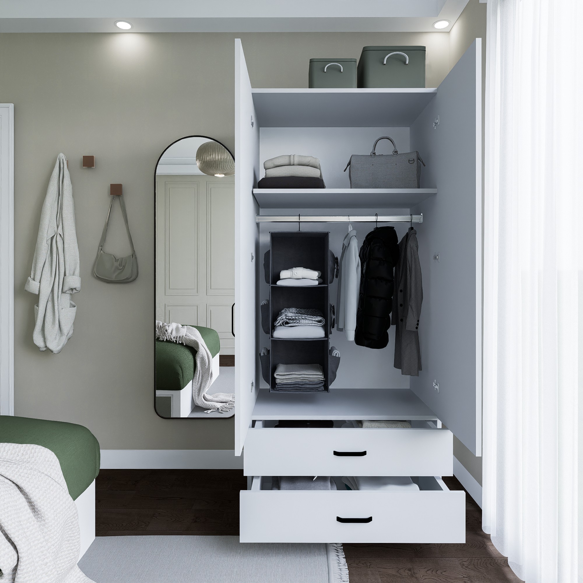 Šatní skříň YAMAN 1600-042 ASIRGROUP (foto 5)