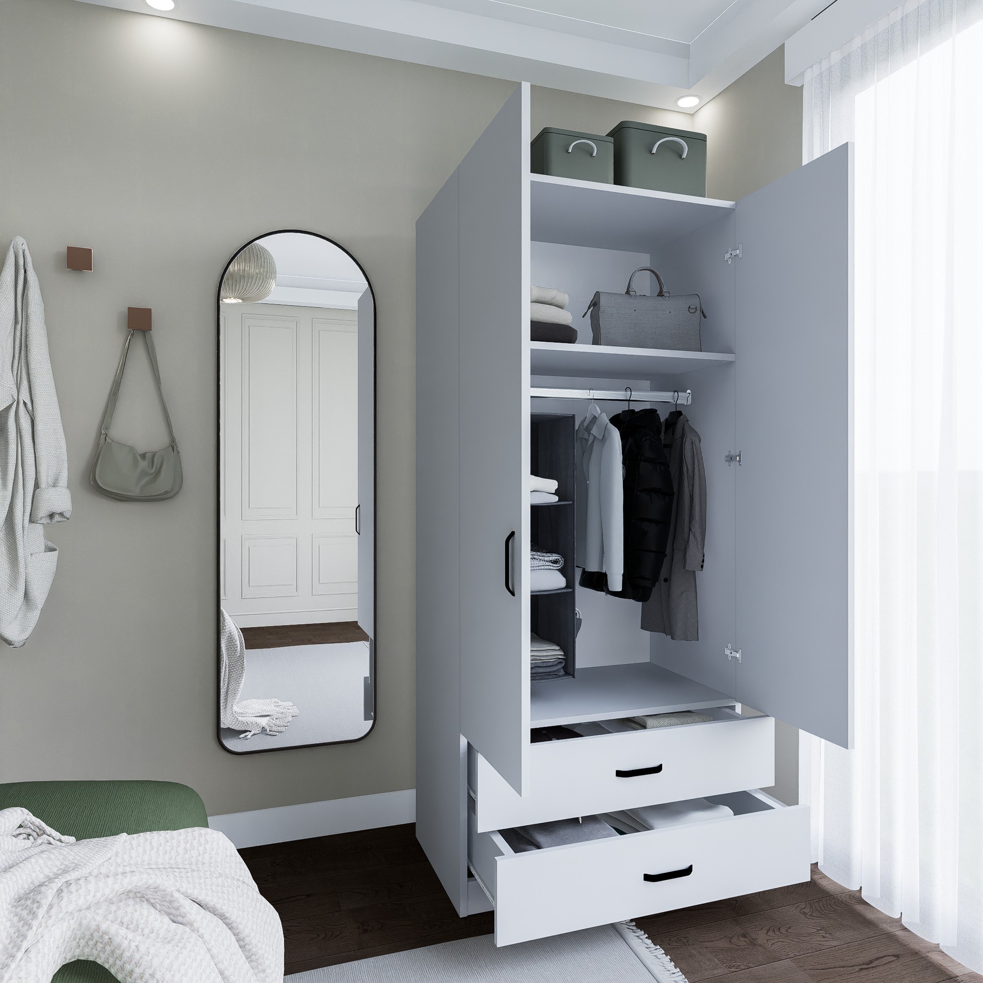 Šatní skříň YAMAN 1600-042 ASIRGROUP (foto 6)