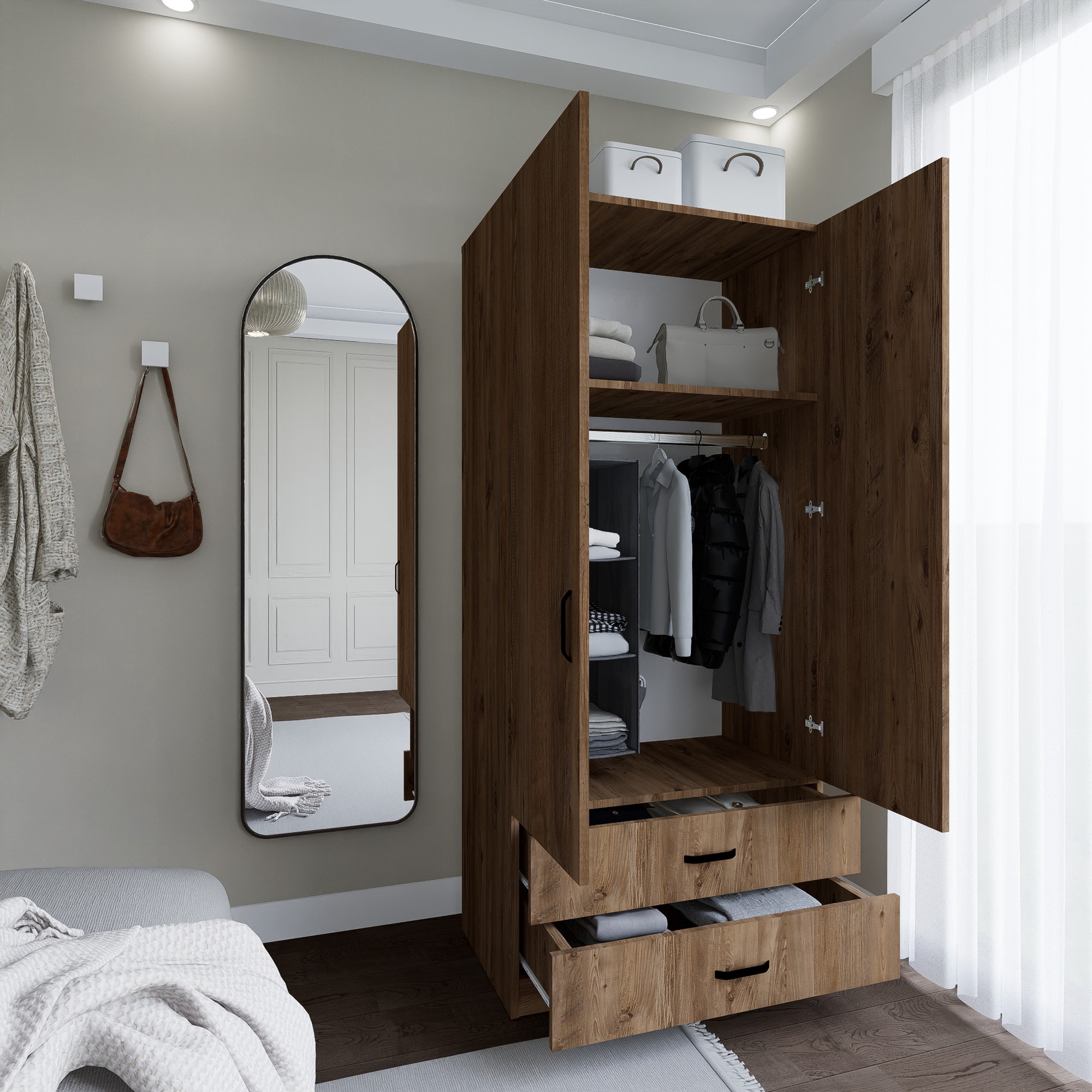 Šatní skříň YAMAN 1600-044 ASIRGROUP (foto 6)