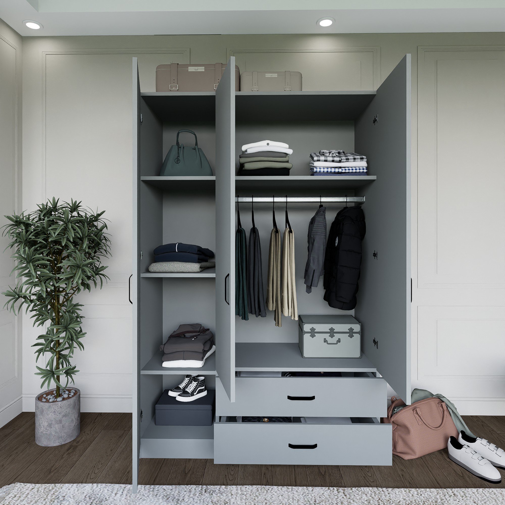 Šatní skříň YAMAN Luna 1600-037 ASIRGROUP (foto 5)