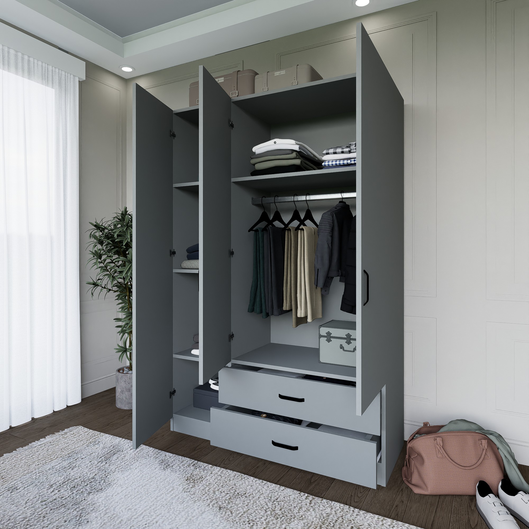 Šatní skříň YAMAN Luna 1600-037 ASIRGROUP (foto 6)