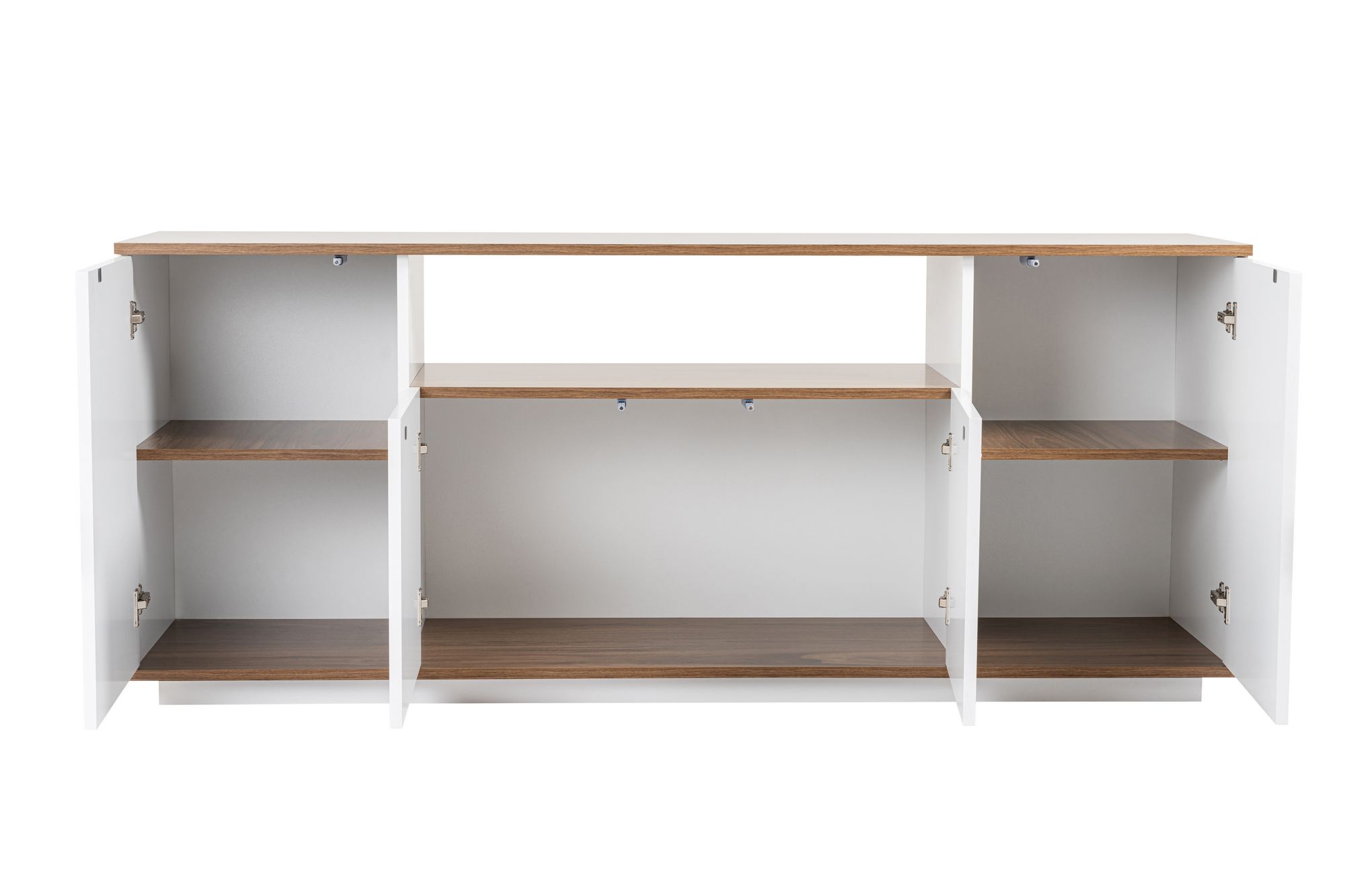 Komoda Arista – biela, orech