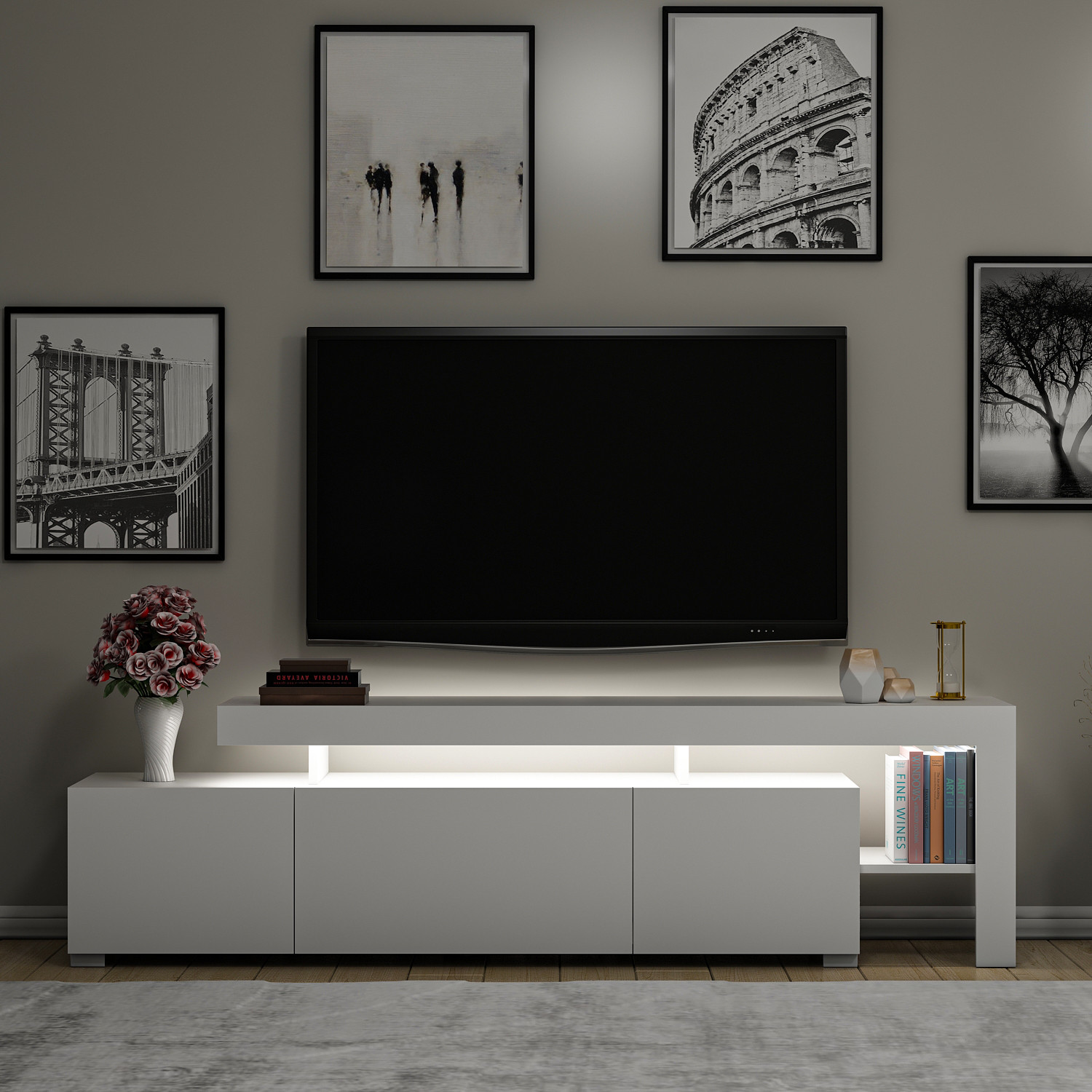 TV skrinka Beliz – Biela
