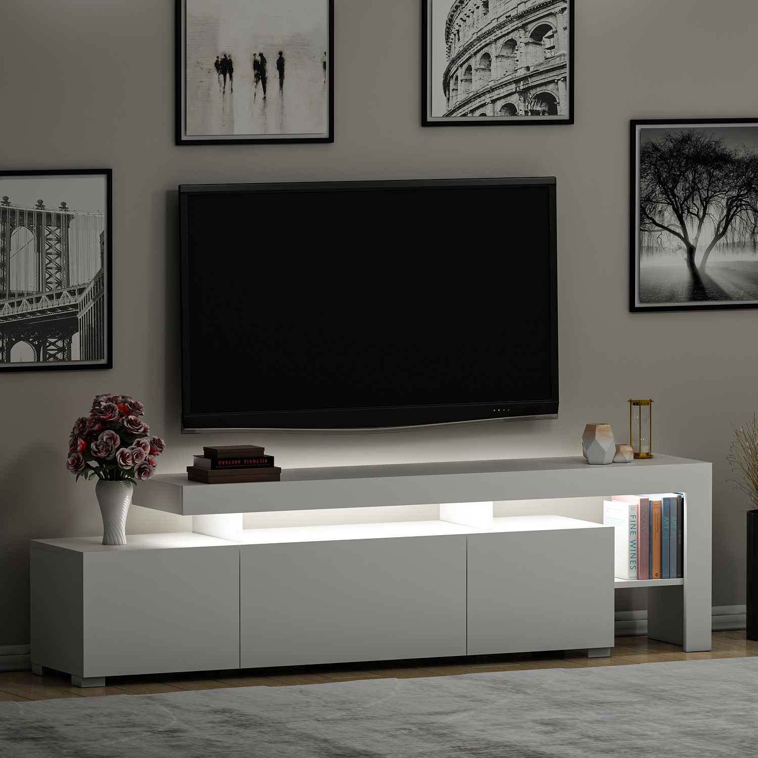 TV skrinka Beliz – Biela