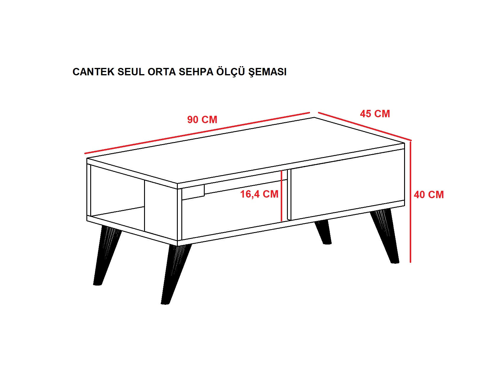 Konferenčný stolík Seul – biela