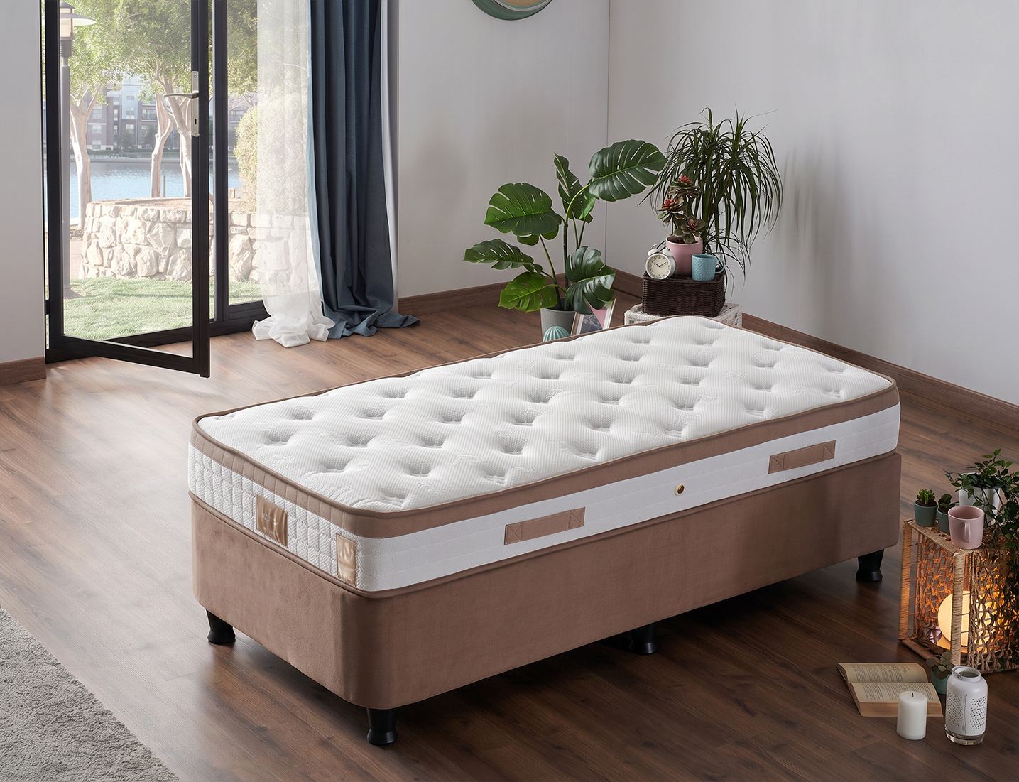 Postel s matrací LATTE ASIRGROUP (foto 923)