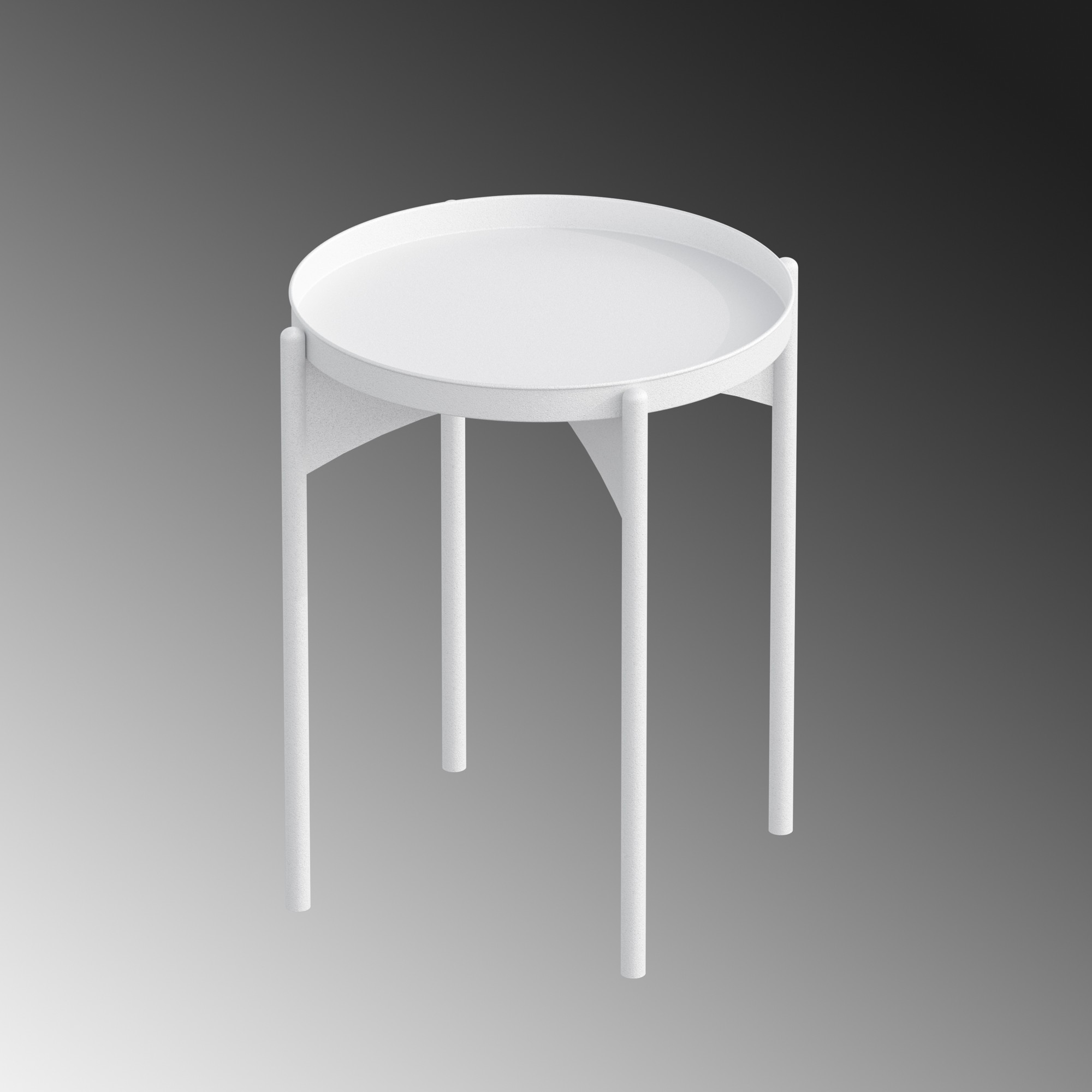 Konferenčný stolík Shb-002-C, biely