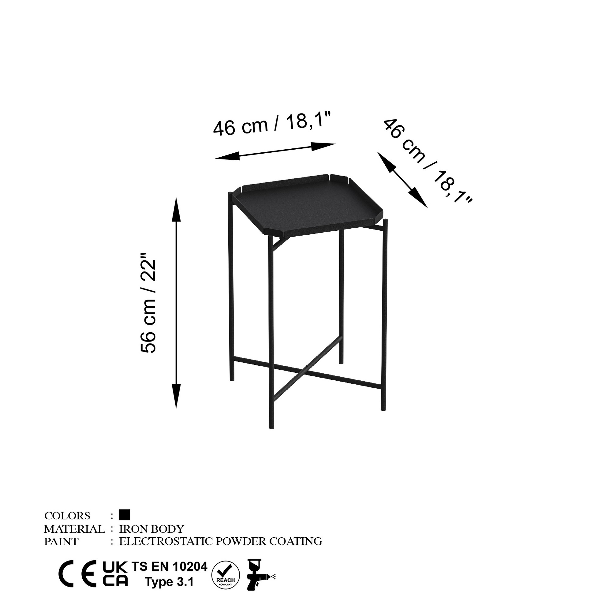 Konferenčný stolík Shb-008, čierna