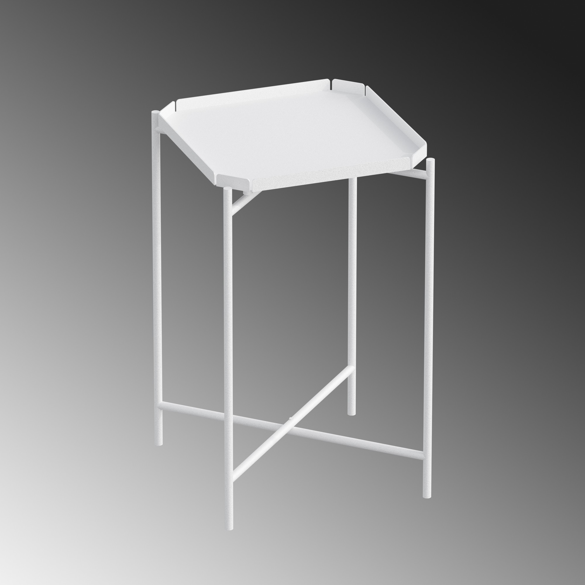Konferenčný stolík Shb-008-B, biela