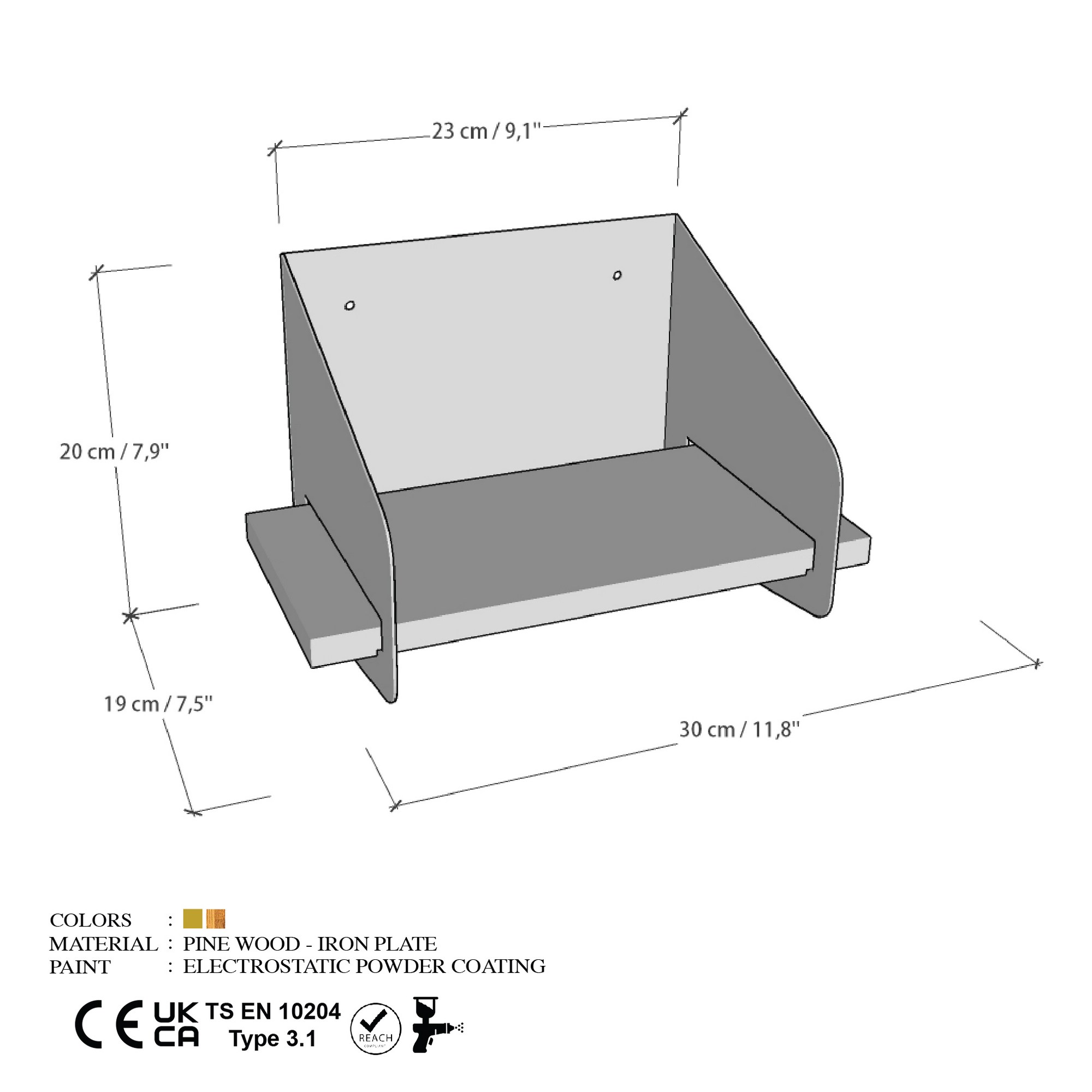 Krátke rameno – čierne