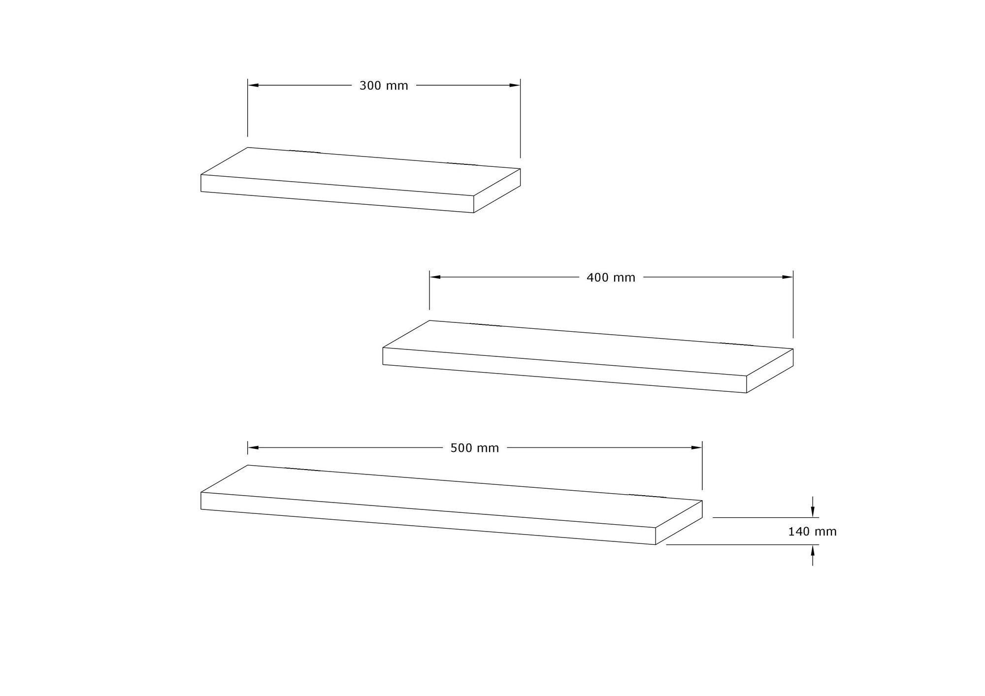 Polica Leila – Biela