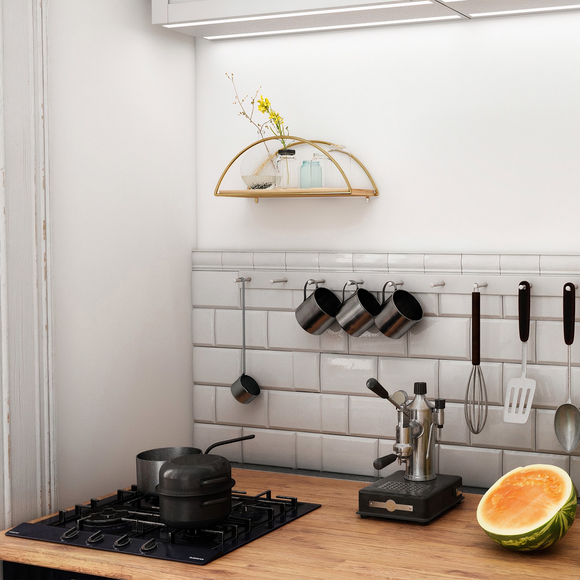 Dekoratívna nástenná polica 2