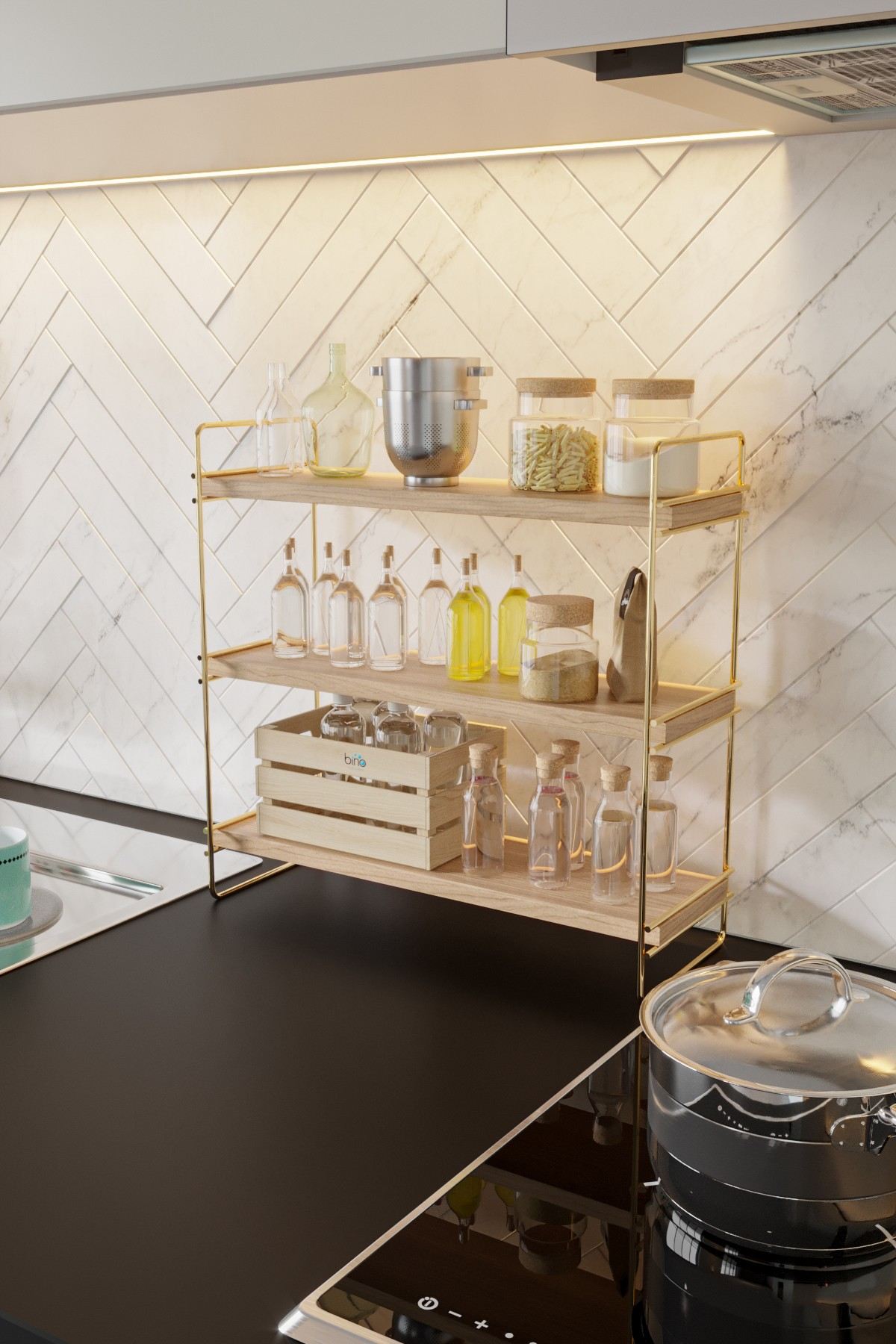 Nástenná polica Organizér, Servis