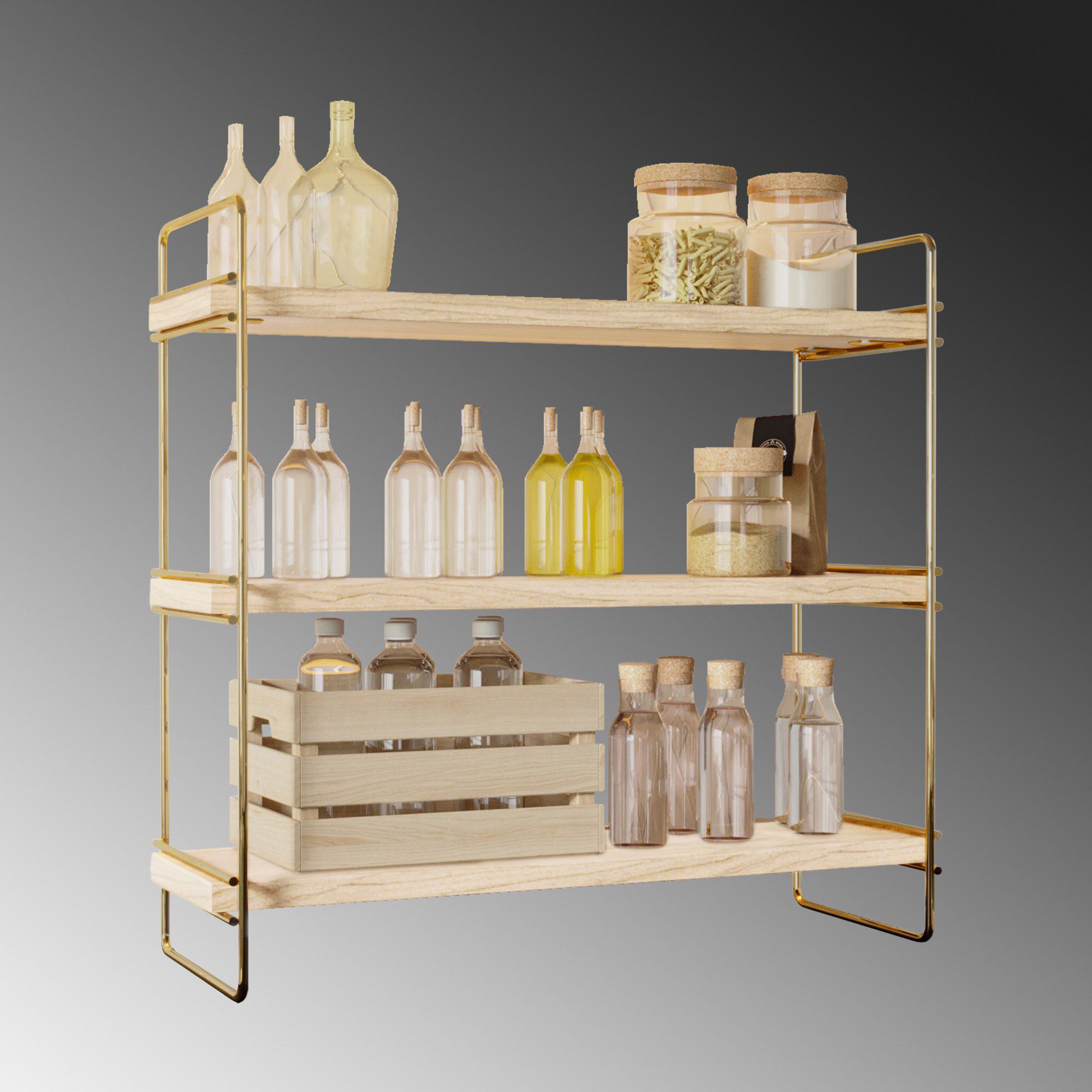 Nástenná polica Organizér, Servis