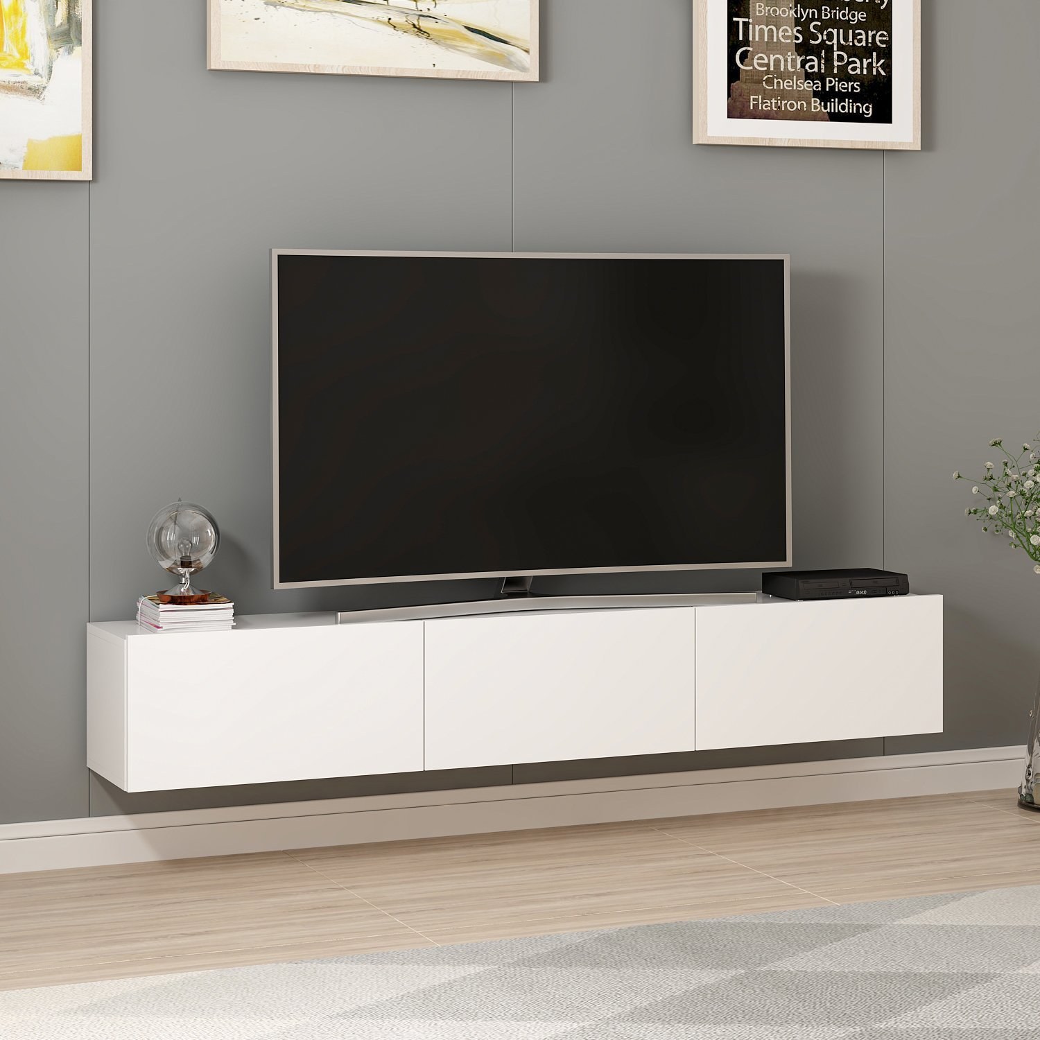 TV skrinka Rigel – Biela