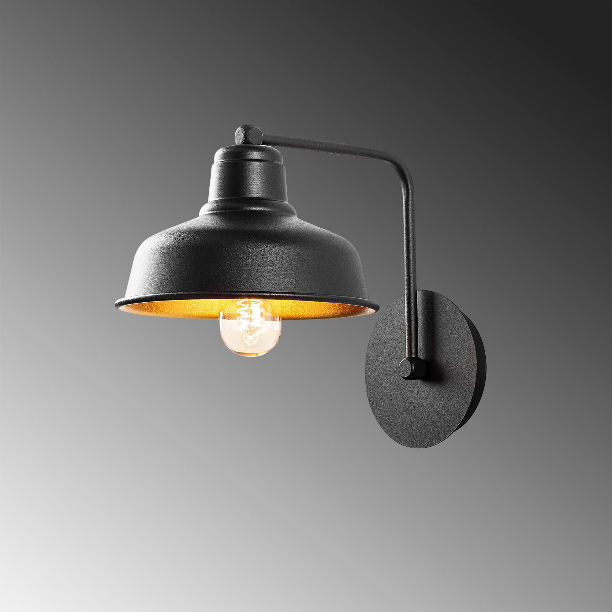 Nástěnná lampa BERCESTE 181BLACK-A ASIRGROUP (foto 4)
