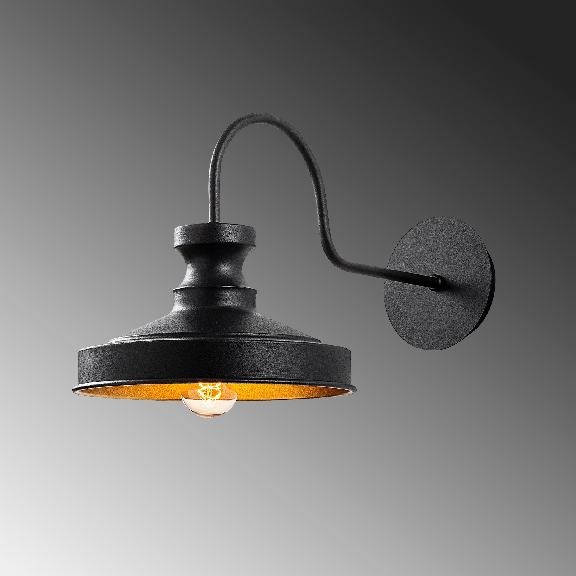 Nástěnná lampa BERCESTE 182BLACK-A ASIRGROUP (foto 4)