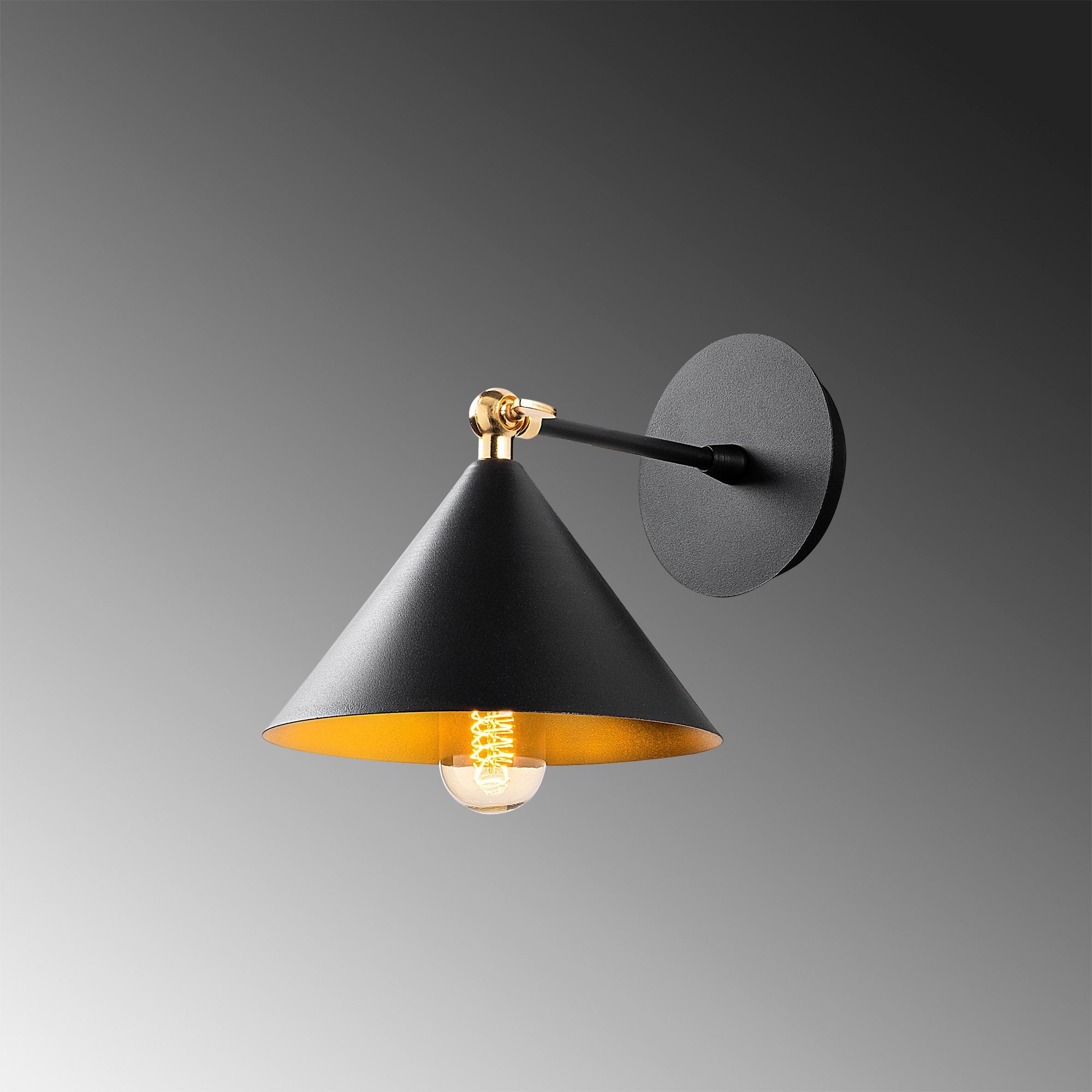 Nástěnná lampa BERCESTE 185BLACK-A ASIRGROUP (foto 4)