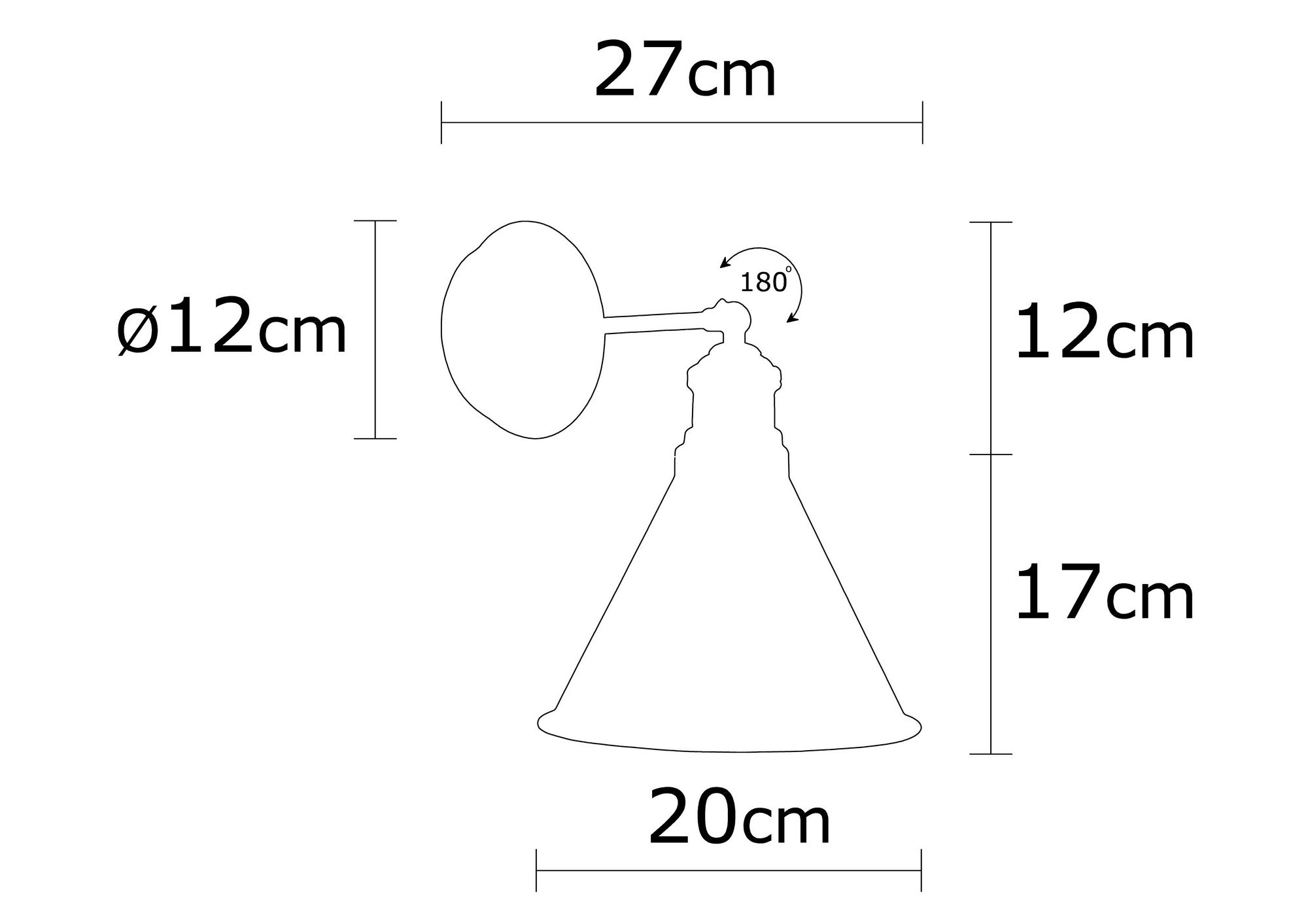 Nástěnná lampa BERCESTE ASIRGROUP (foto 41)
