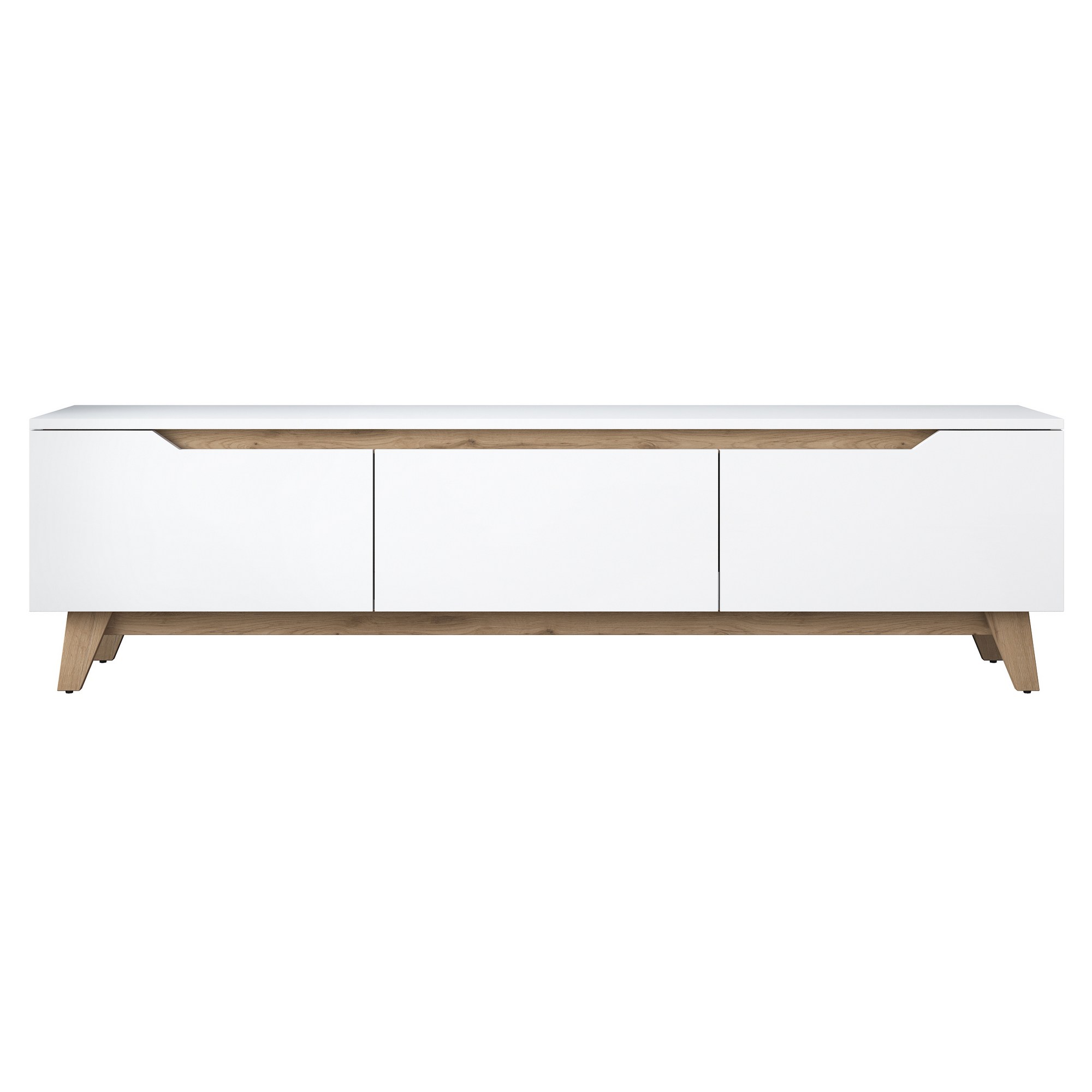 TV skrinka D1 - 2472, dub/biela