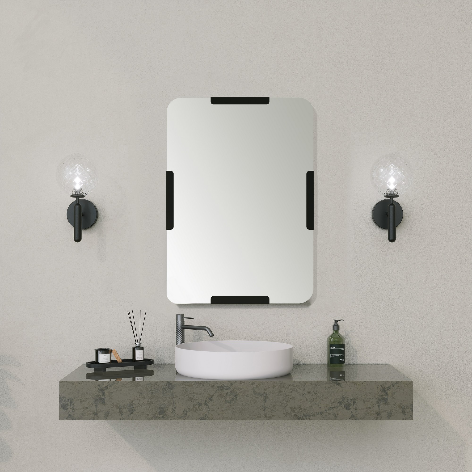 Zrkadlo Code Mirror – Čierna