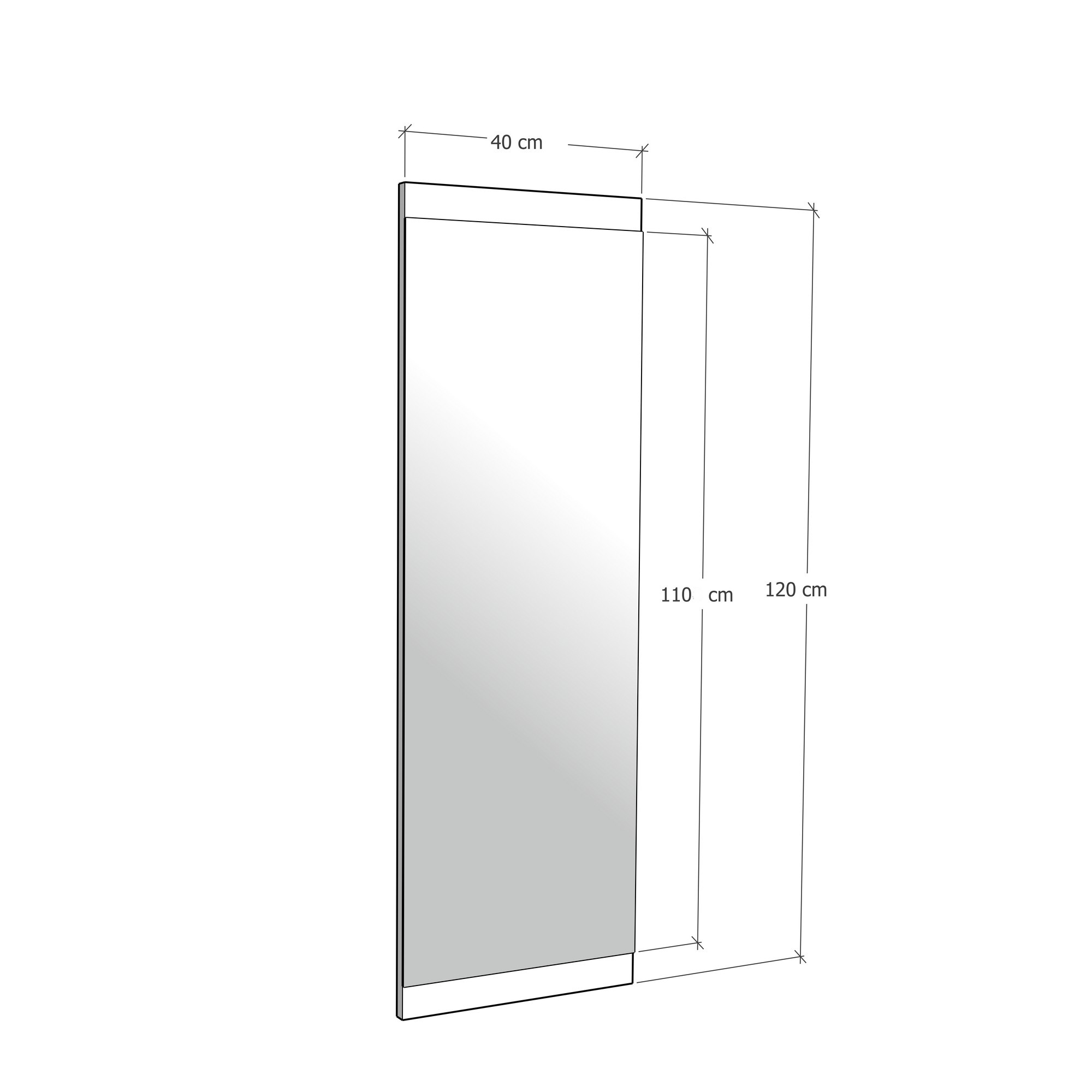 Zrkadlo Basic Ceviz 40 x 120