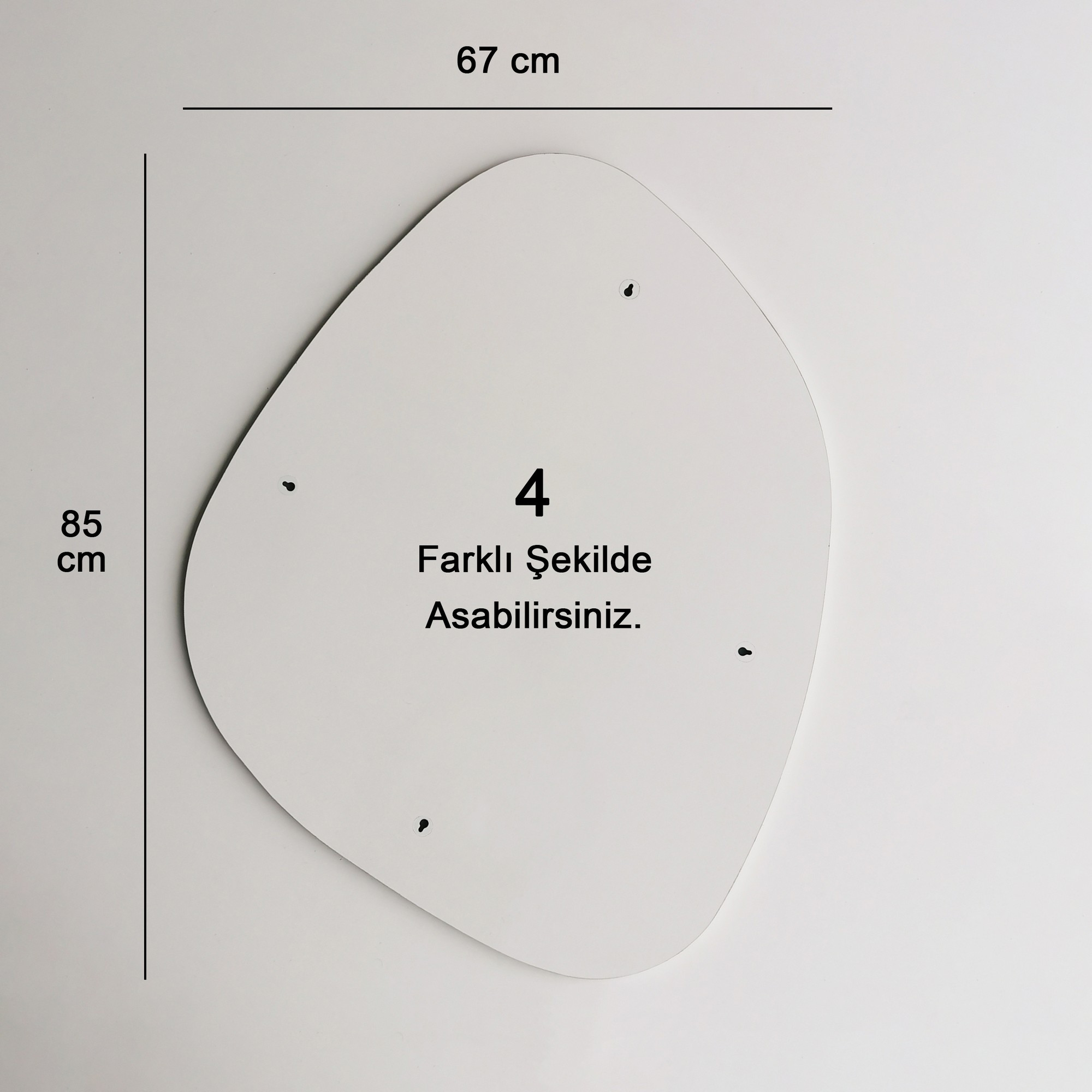 Zrkadlo Soho Ayna 85 x 67 cm