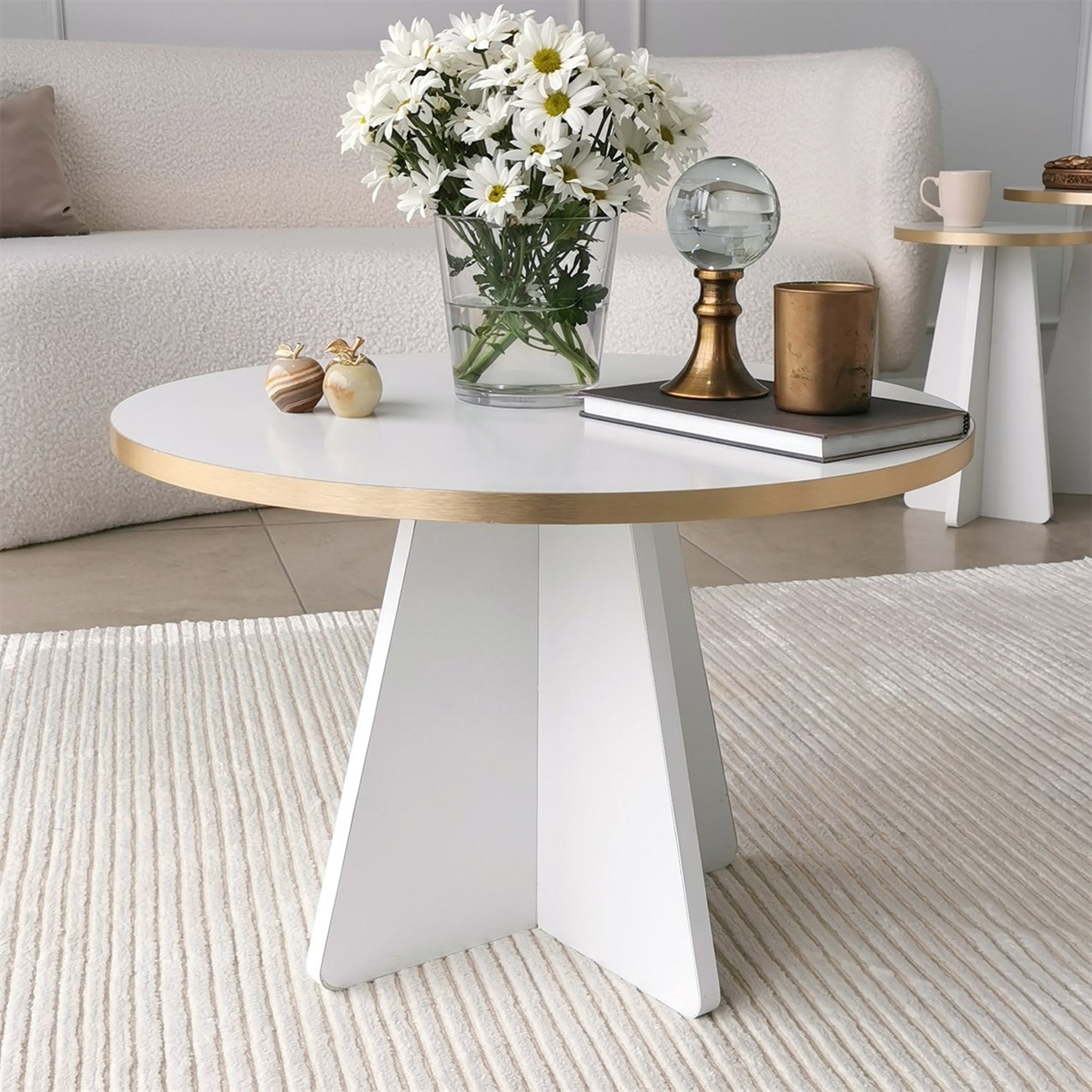 Konferenční stolek MUSHROOM White v2 ASIRGROUP (foto 3)