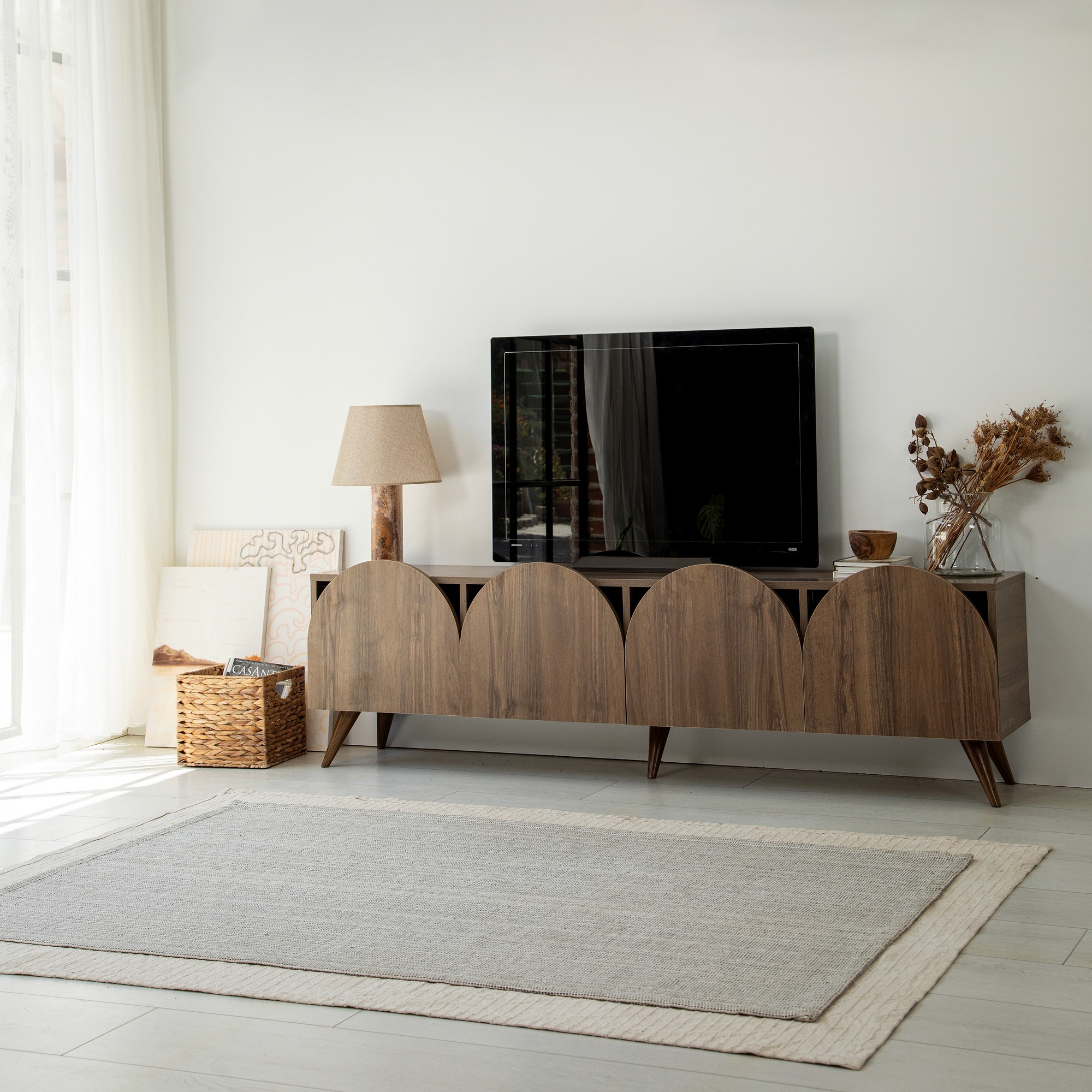TV stolek MESTA Walnut v2 ASIRGROUP (foto 3)