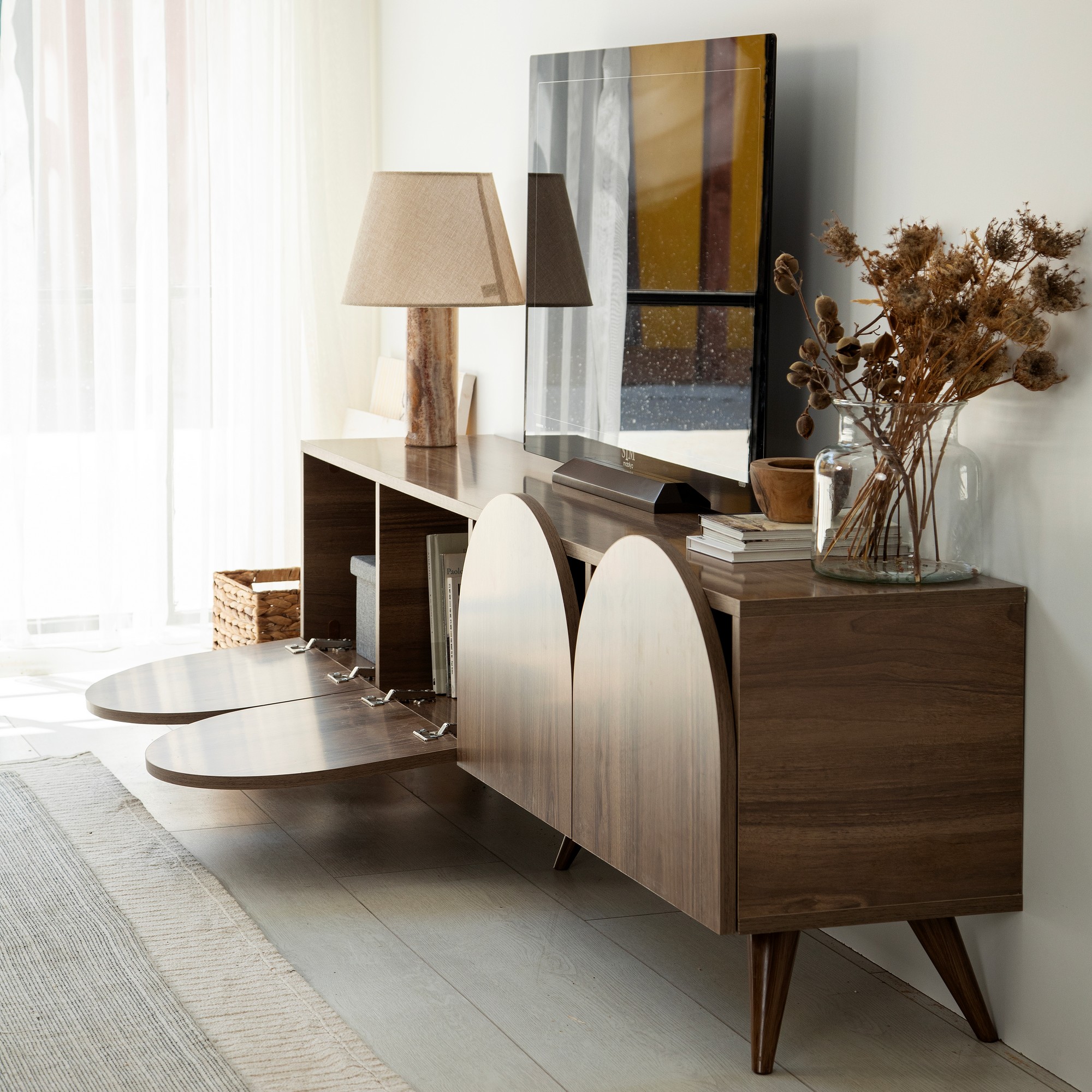 TV stolek MESTA Walnut v2 ASIRGROUP (foto 5)