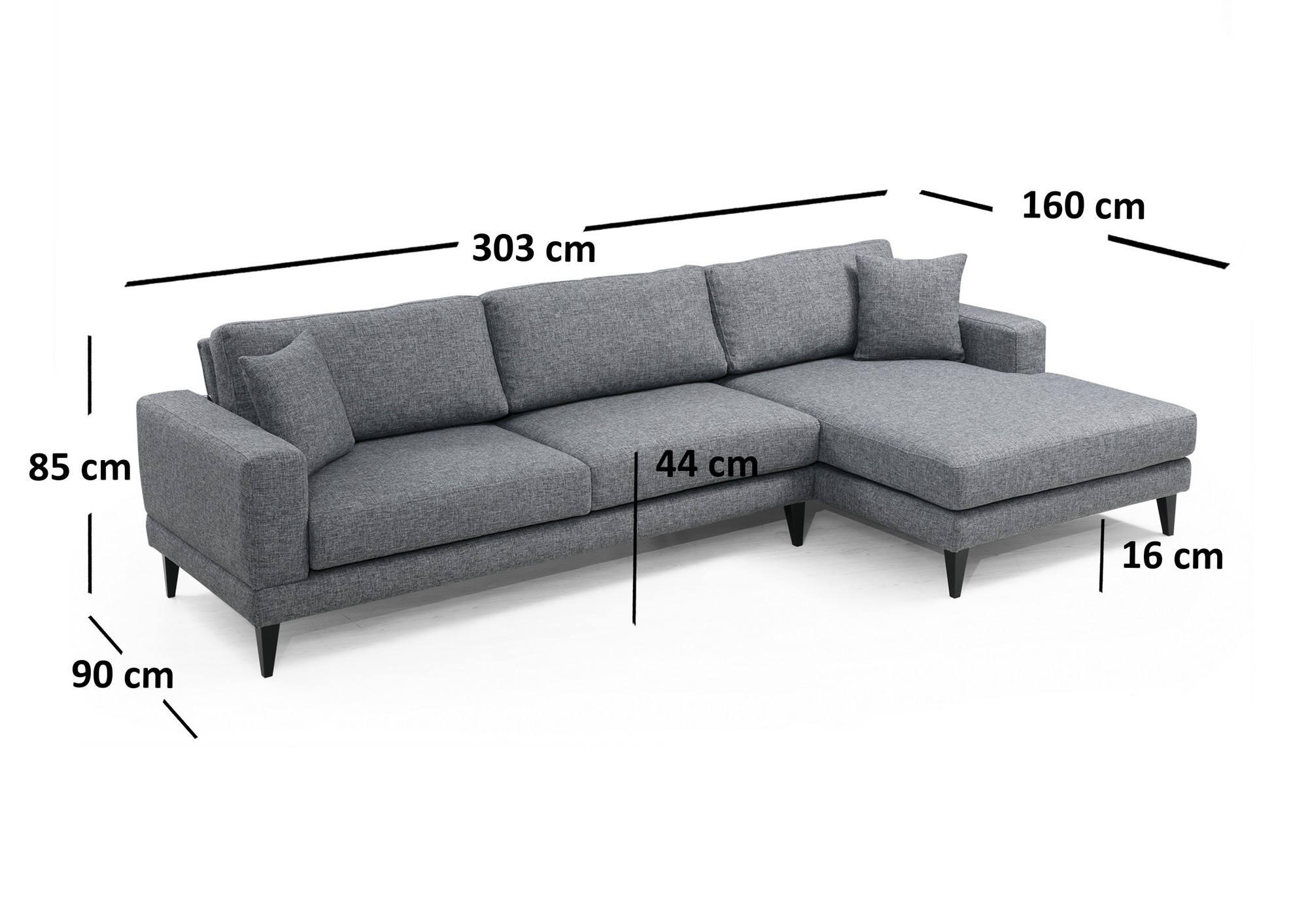 Rohová rozkládací pohovka NORDIC Corner Right (L3+Chl) ASIRGROUP (foto 12)