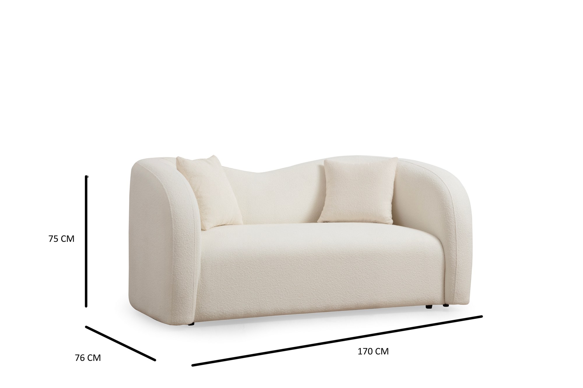 Dvojpohovka Asos Krémová – 2