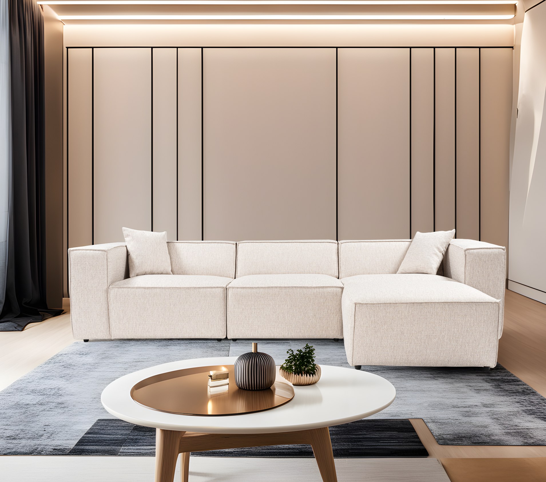 Rohová pohovka LORA (L1-O1-1R-POUFFE ) ASIRGROUP (foto 70)