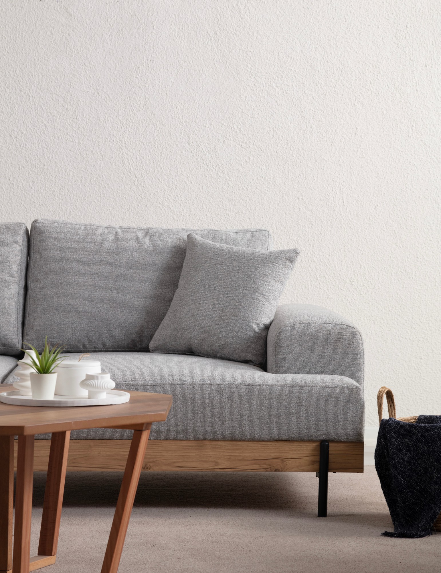 Pohovka trojmístná ETI Oak 3 Seater -Grey ASIRGROUP (foto 4)