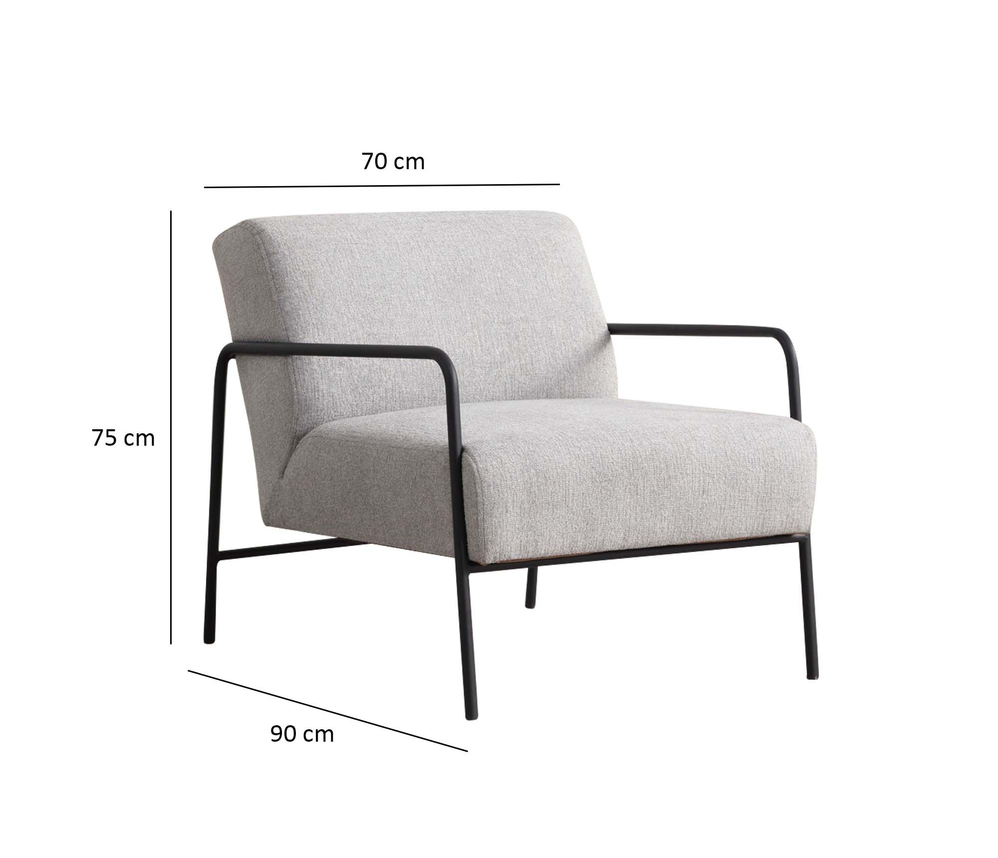Kreslo Eti Bergere – Sivé