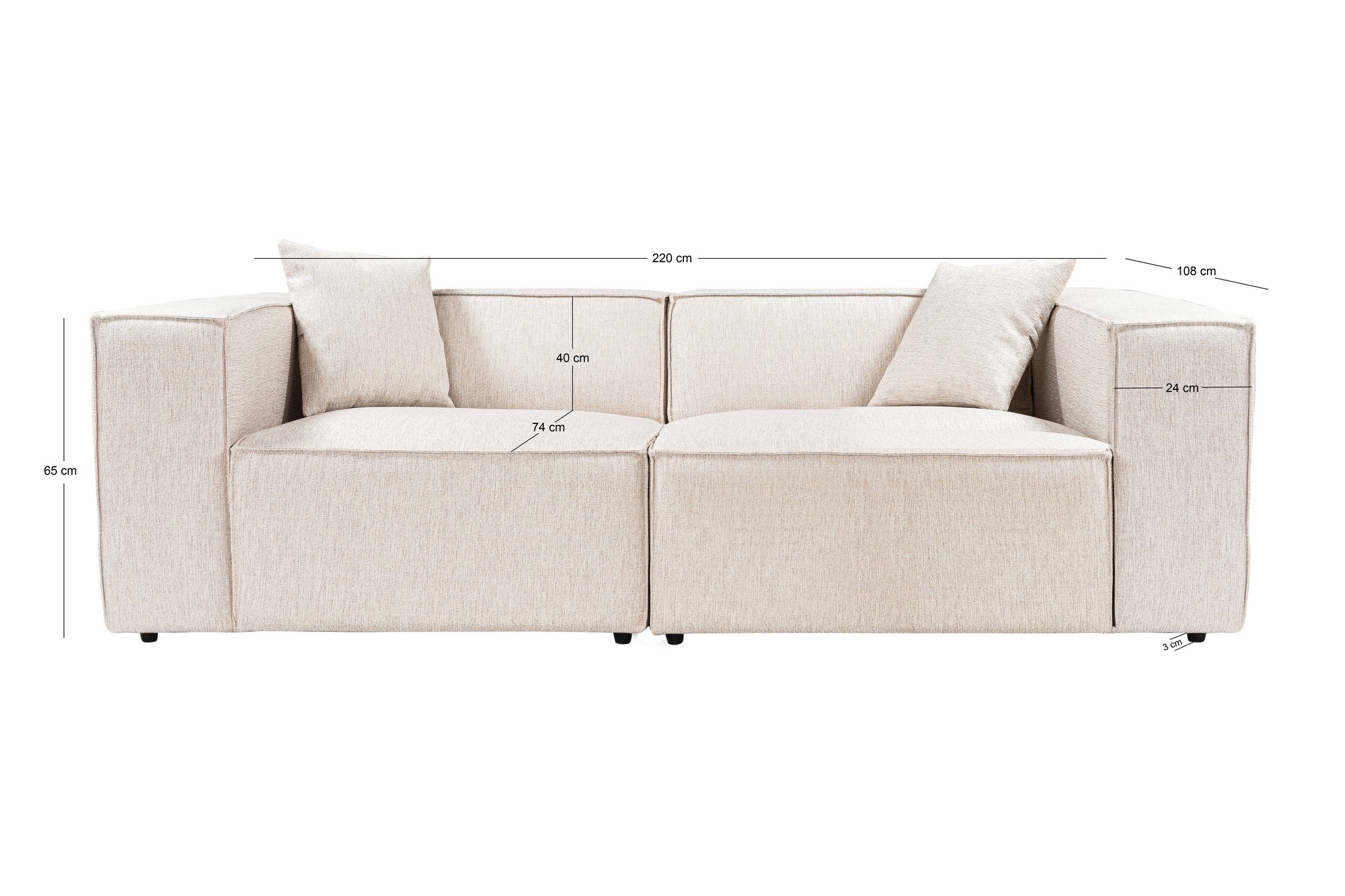 Pohovka dvoumístná LORA 2 Seater ASIRGROUP (foto 51)